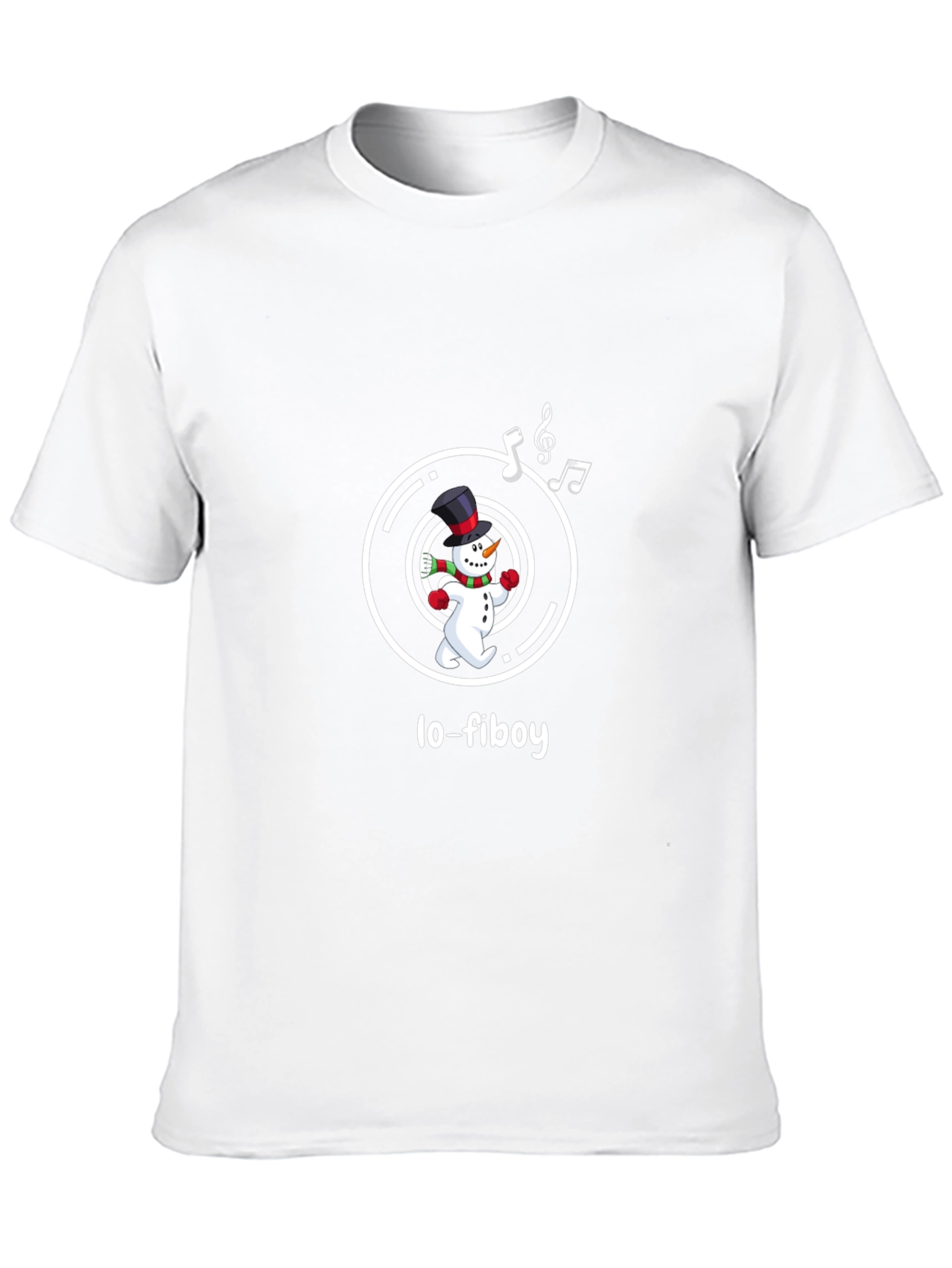 Lo-Fiboy Snowman Black T-Shirt