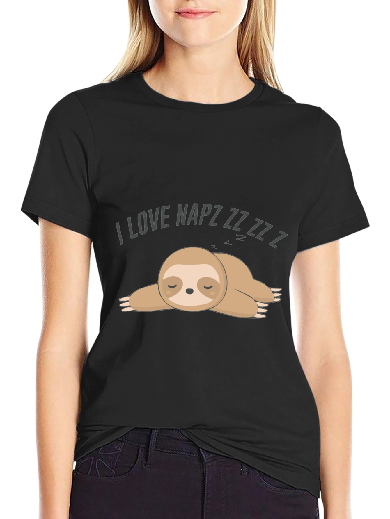 I Love Napz Sloth Graphic Tee