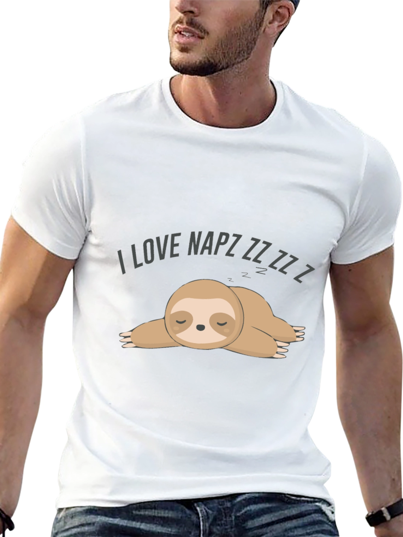 I Love Napz Sloth Graphic Tee