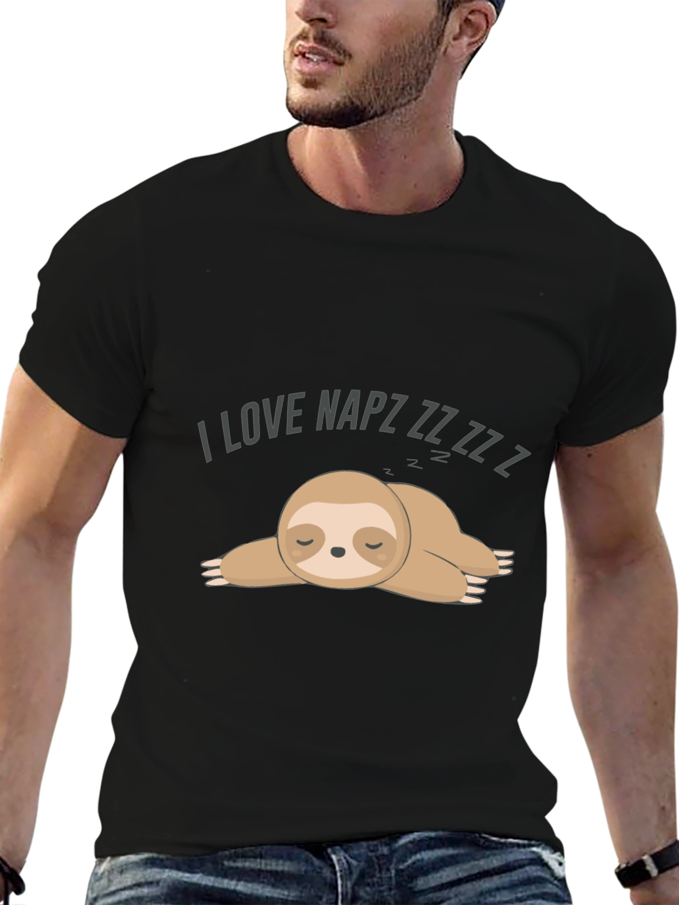 I Love Napz Sloth Graphic Tee
