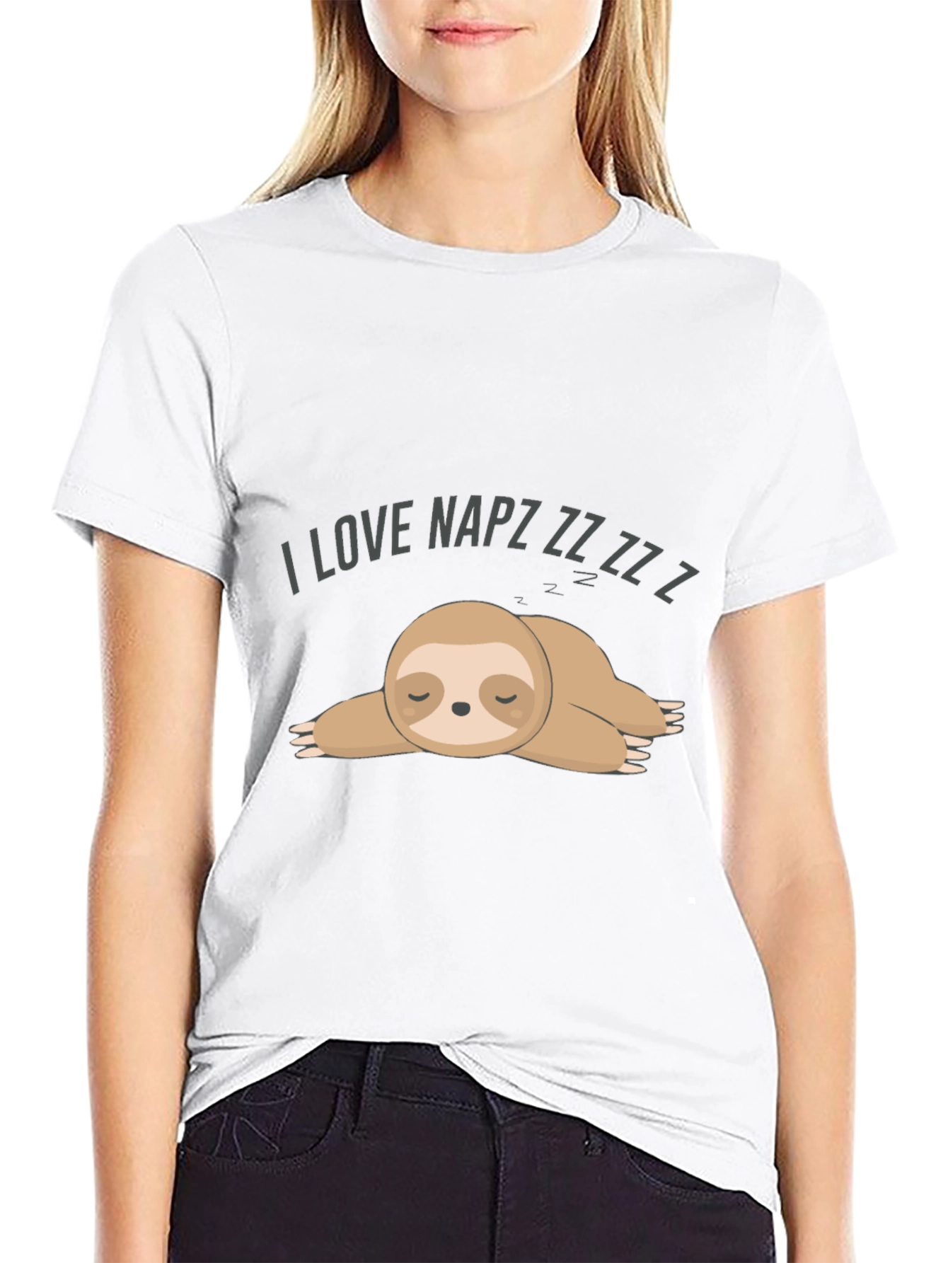 I Love Napz Sloth Graphic Tee