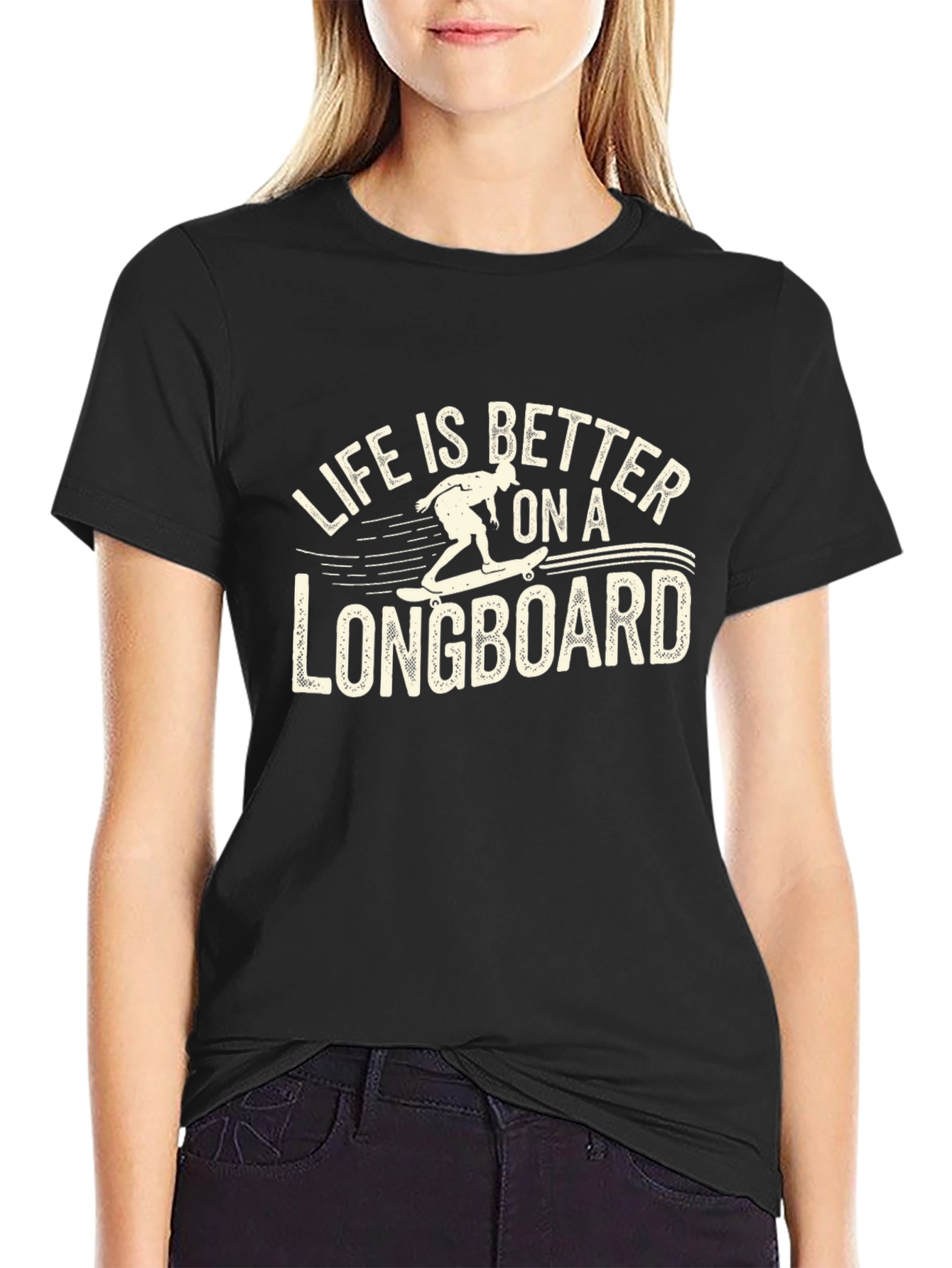Life is Better on a Longboard Graphic T-Shirt