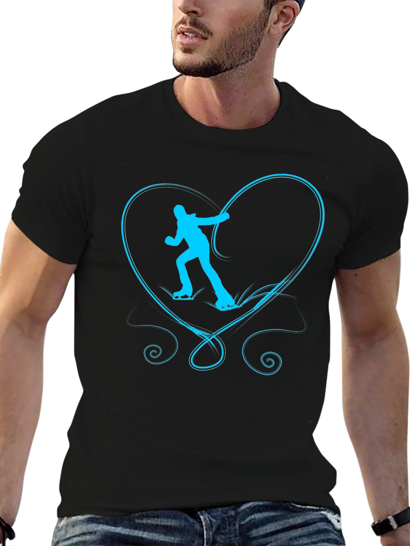 Skating Heart Graphic Tee - Unisex