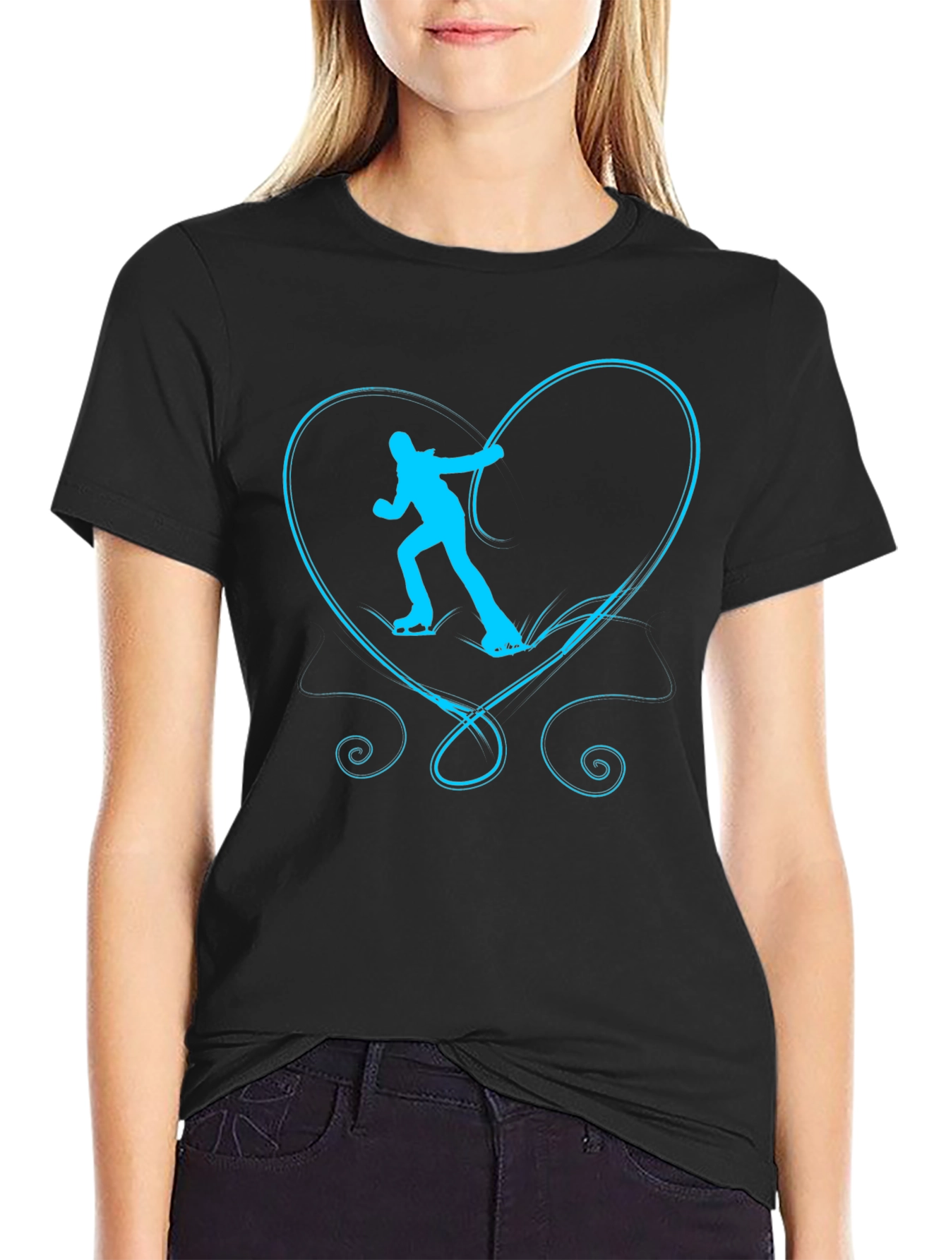 Skating Heart Graphic Tee - Unisex