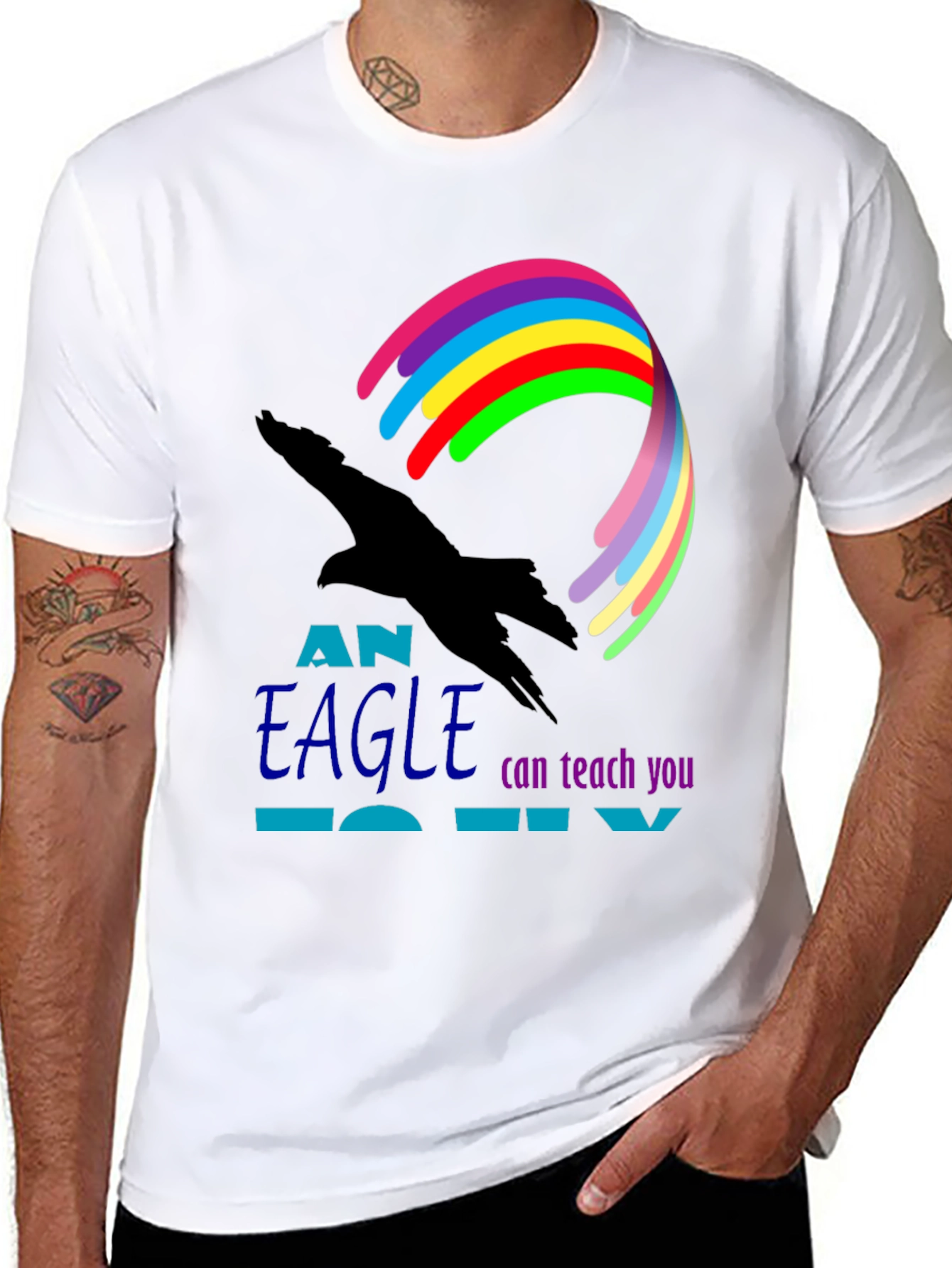 Eagle Teach You To Fly Graphic Tee