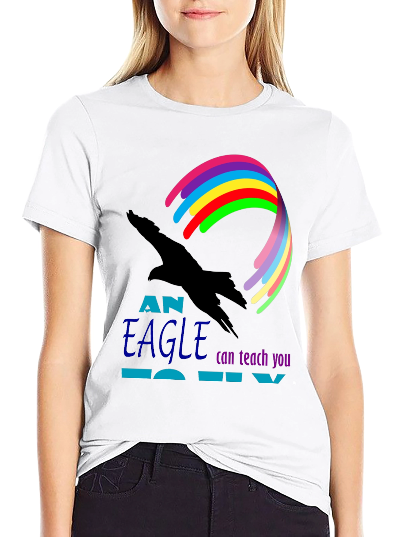 Eagle Teach You To Fly Graphic Tee