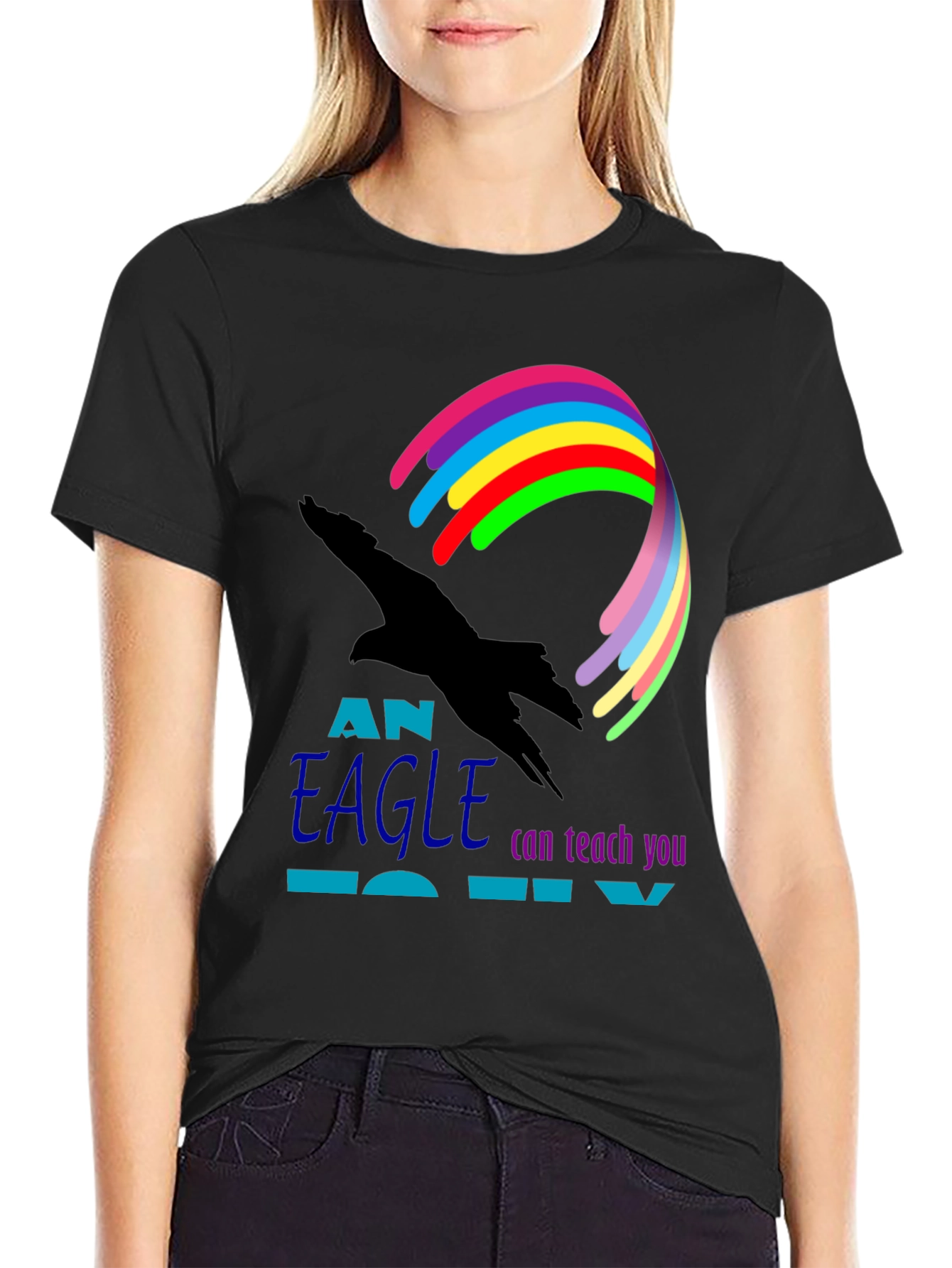 Eagle Teach You To Fly Graphic Tee