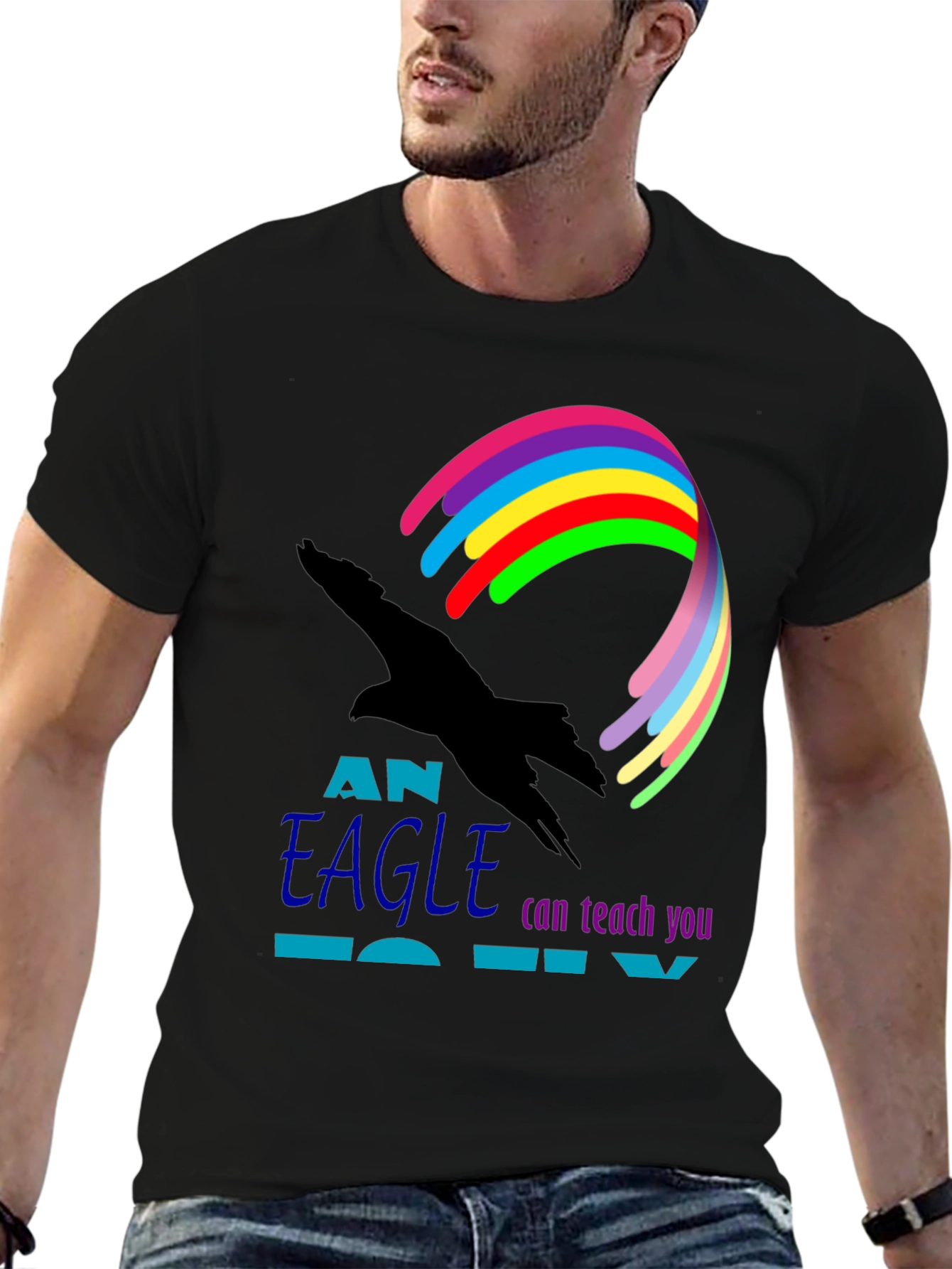 Eagle Teach You To Fly Graphic Tee