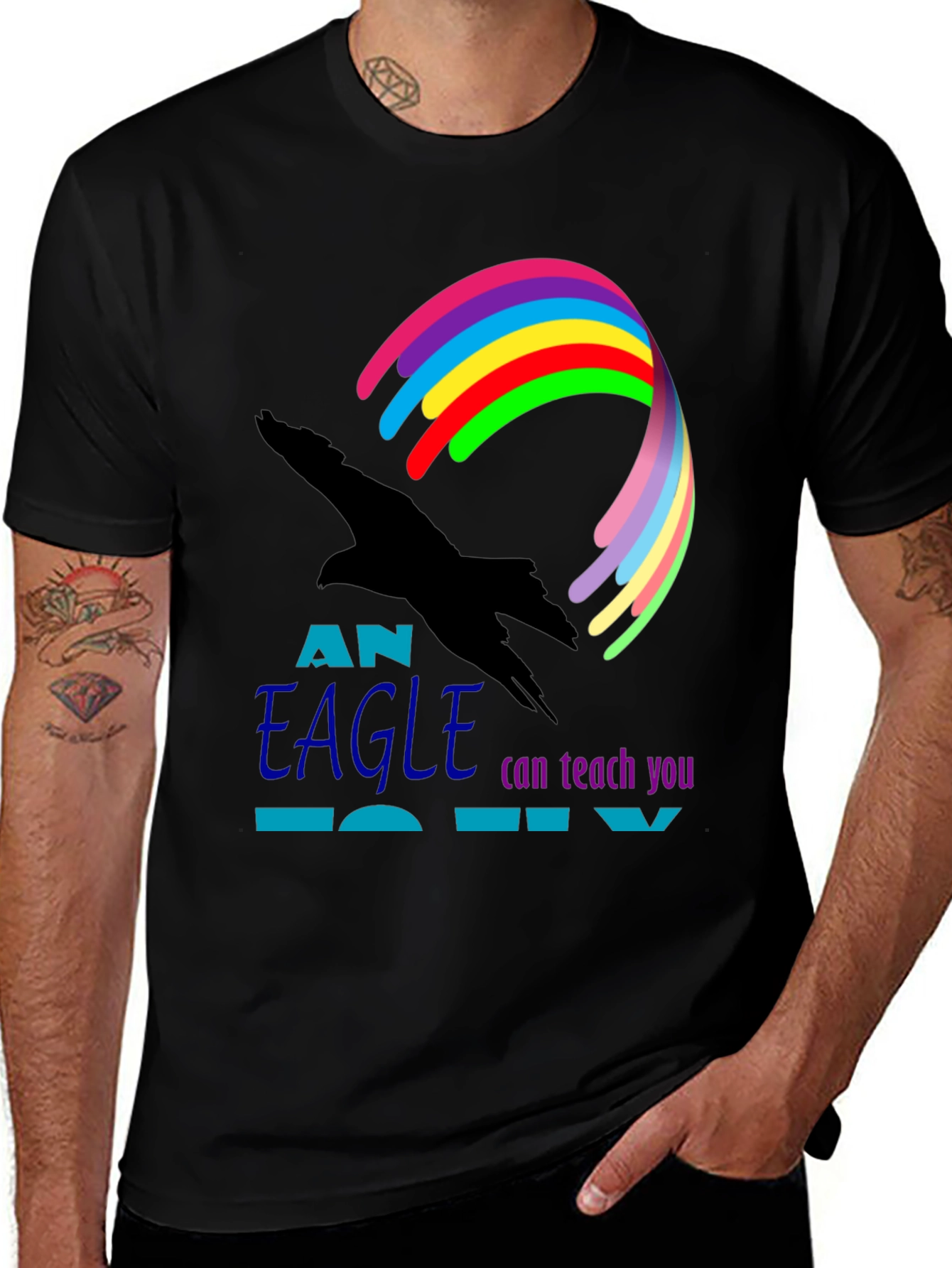 Eagle Teach You To Fly Graphic Tee