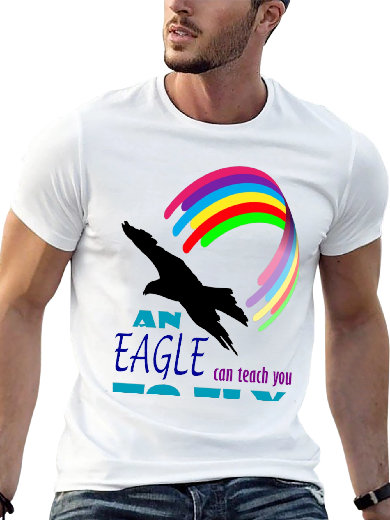 Eagle Teach You To Fly Graphic Tee