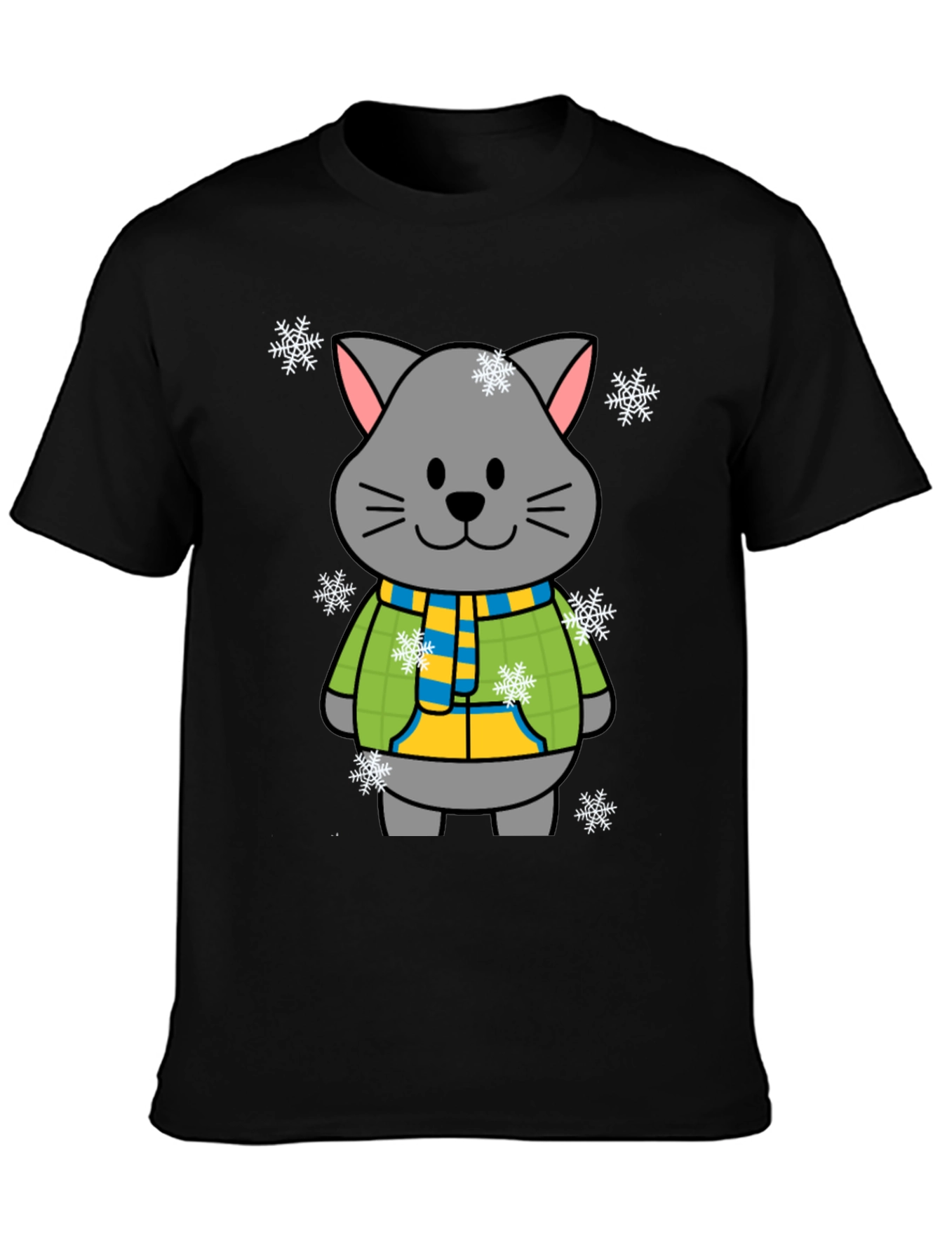 Cute Winter Cat T-Shirt