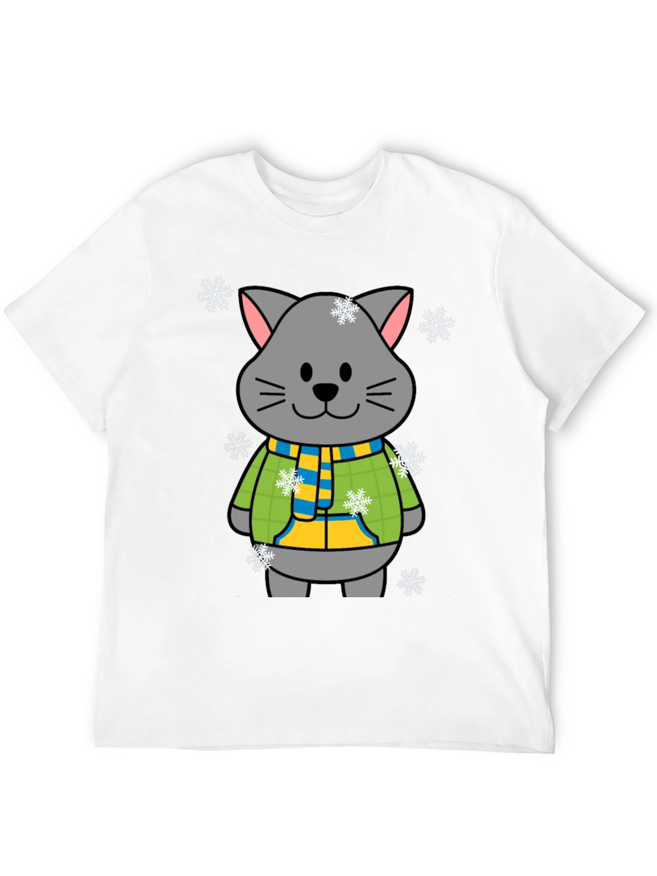 Cute Winter Cat T-Shirt