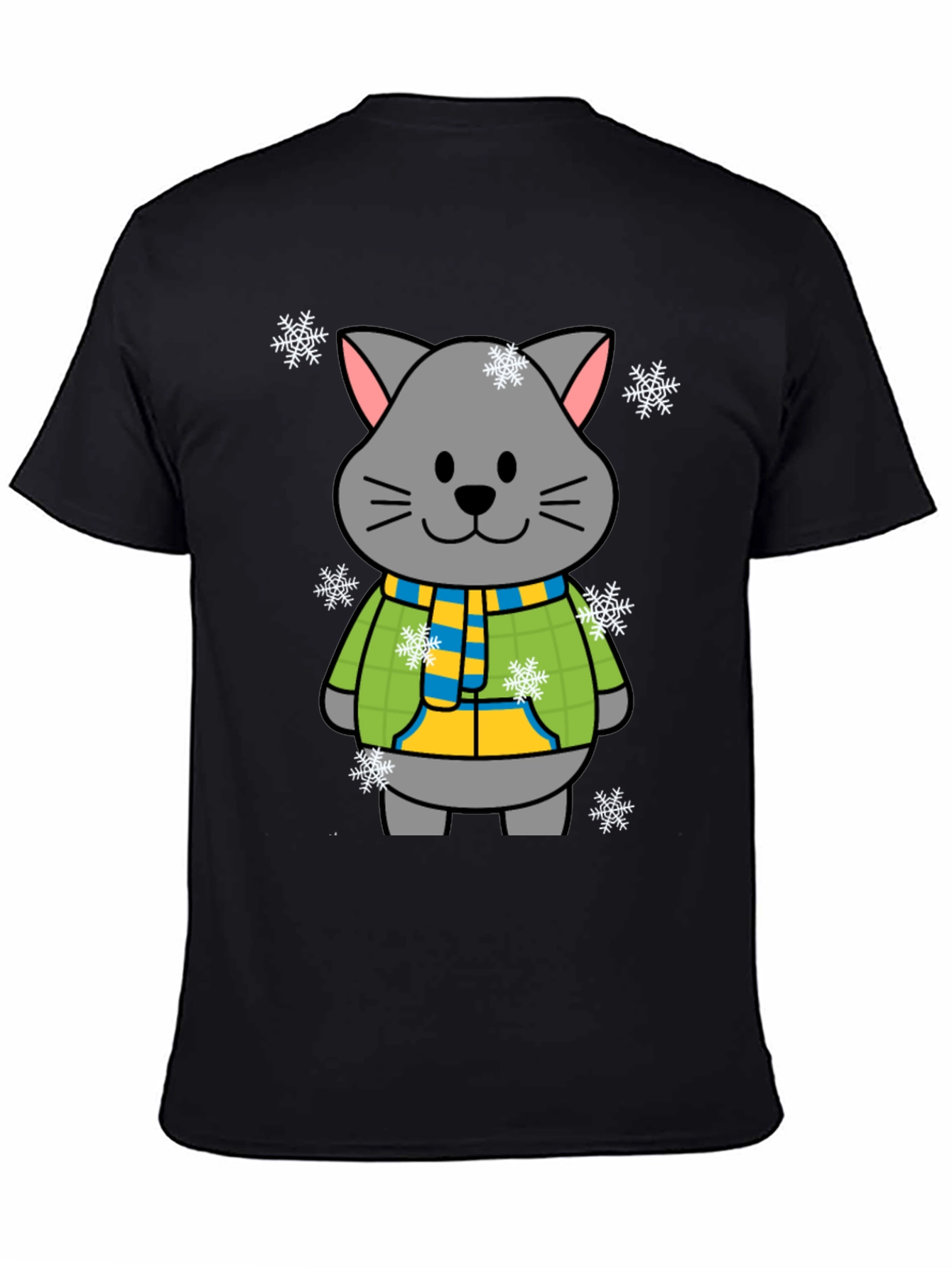 Cute Winter Cat T-Shirt