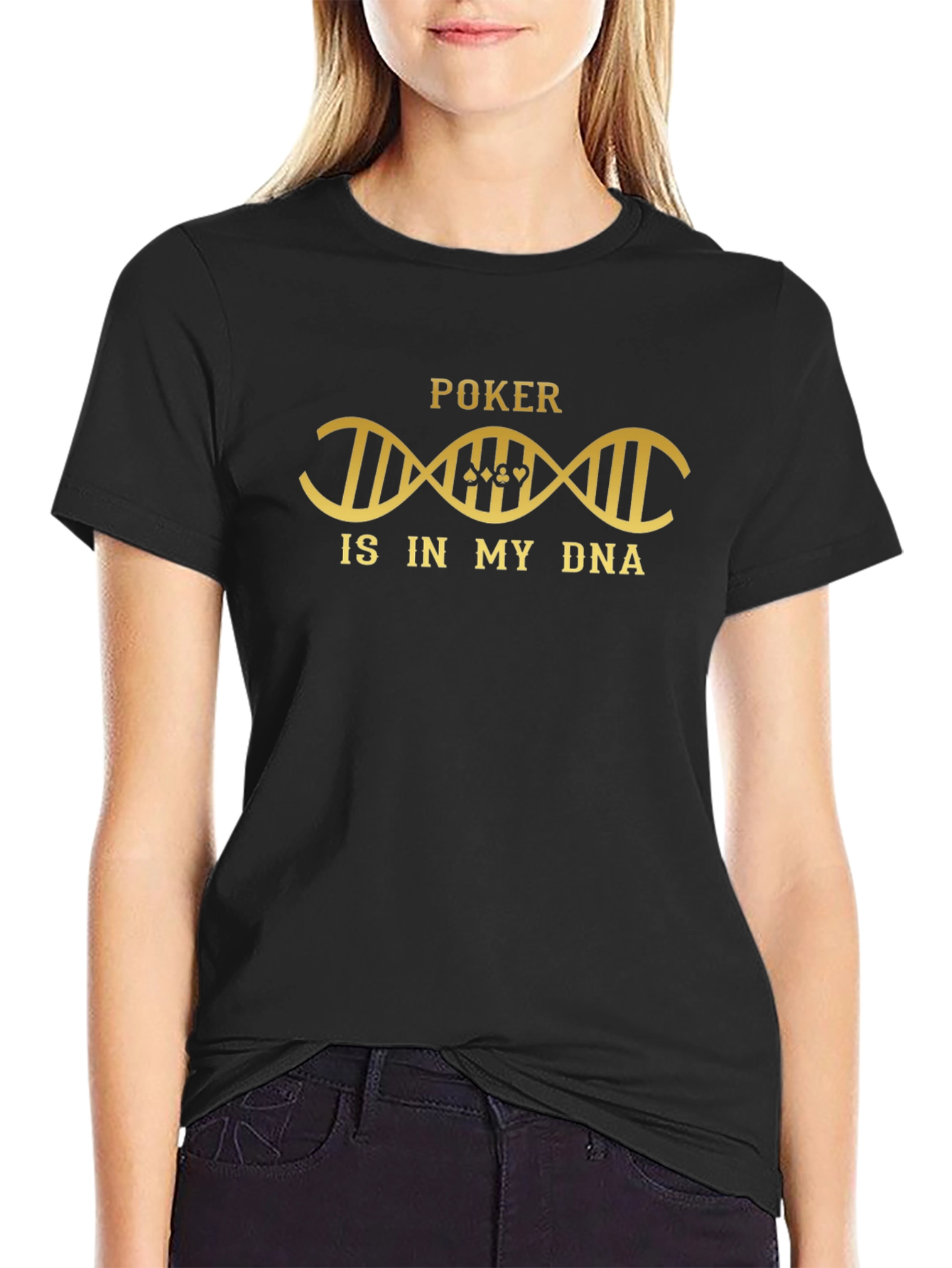 Poker DNA T-Shirt - Lucky Card Player Tee