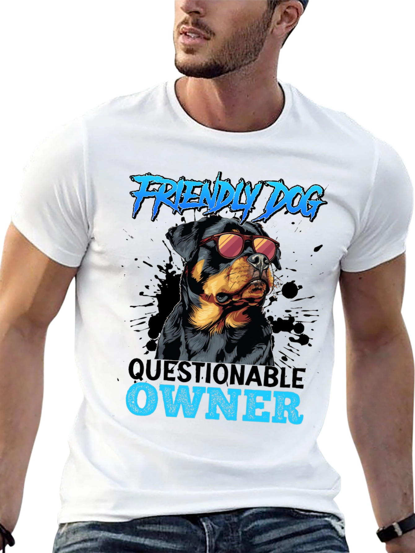 Friendly Dog Questionable Owner T-Shirt