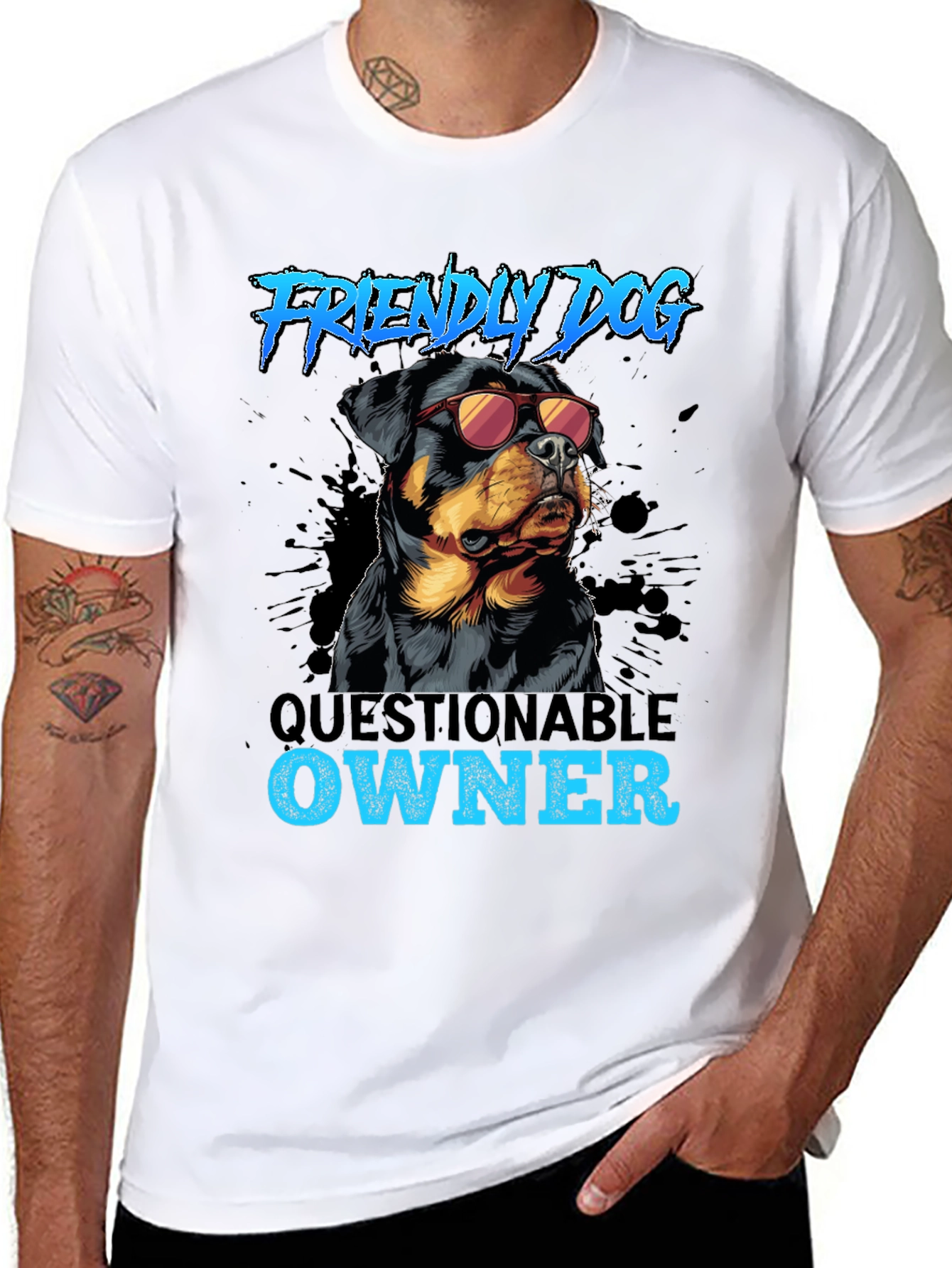 Friendly Dog Questionable Owner T-Shirt
