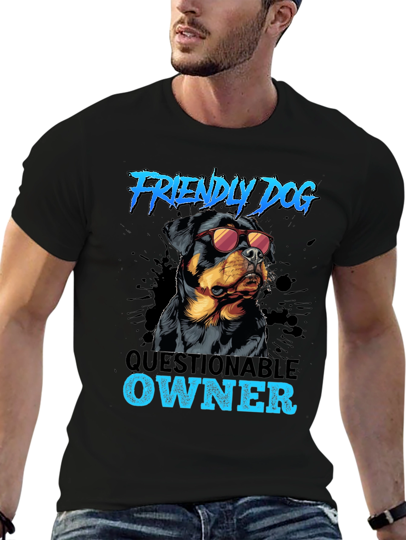 Friendly Dog Questionable Owner T-Shirt