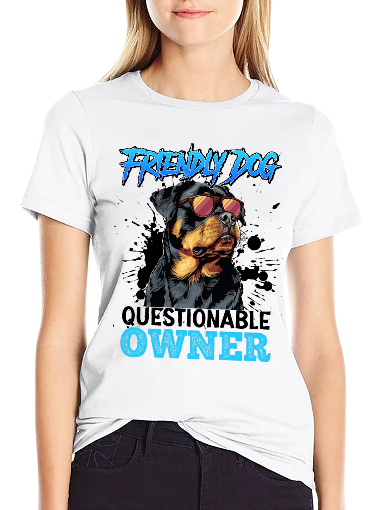 Friendly Dog Questionable Owner T-Shirt