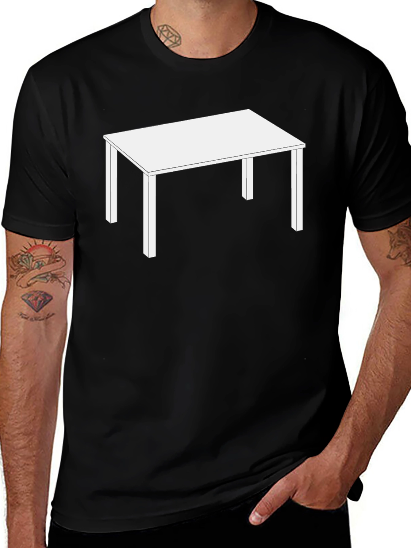 Table Graphic Black T-Shirt