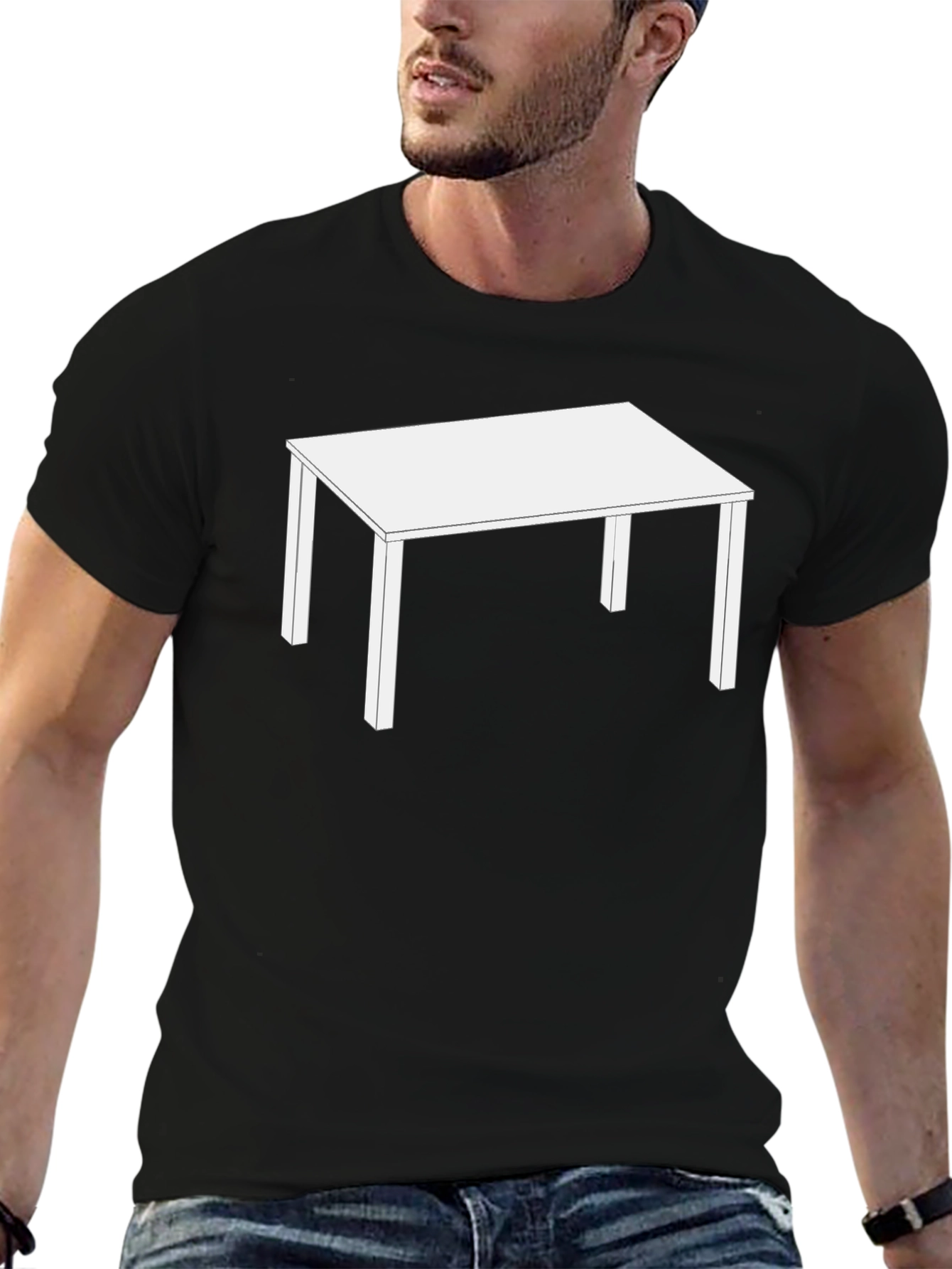 Table Graphic Black T-Shirt