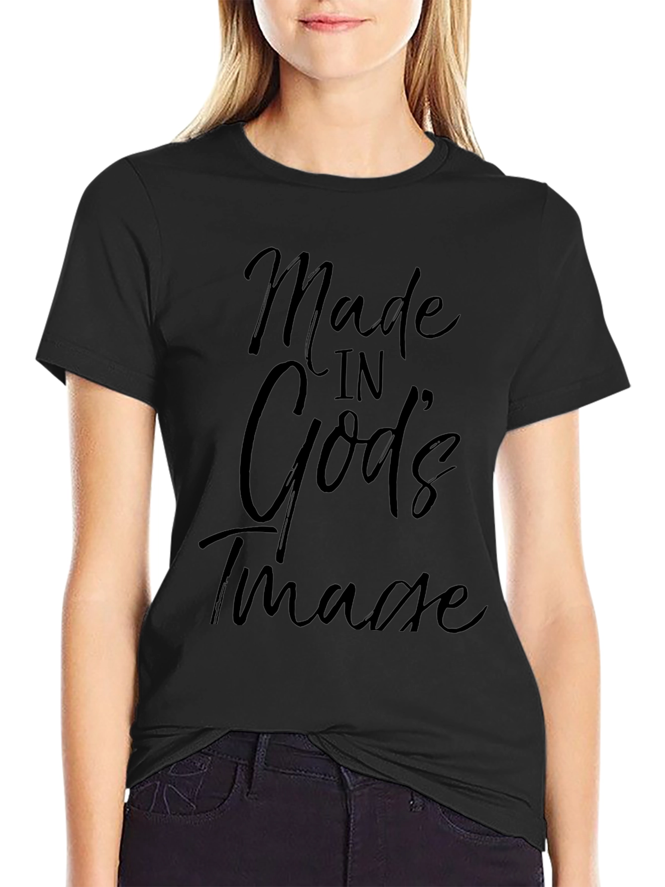 Made in Gods Image Graphic Tee - Black