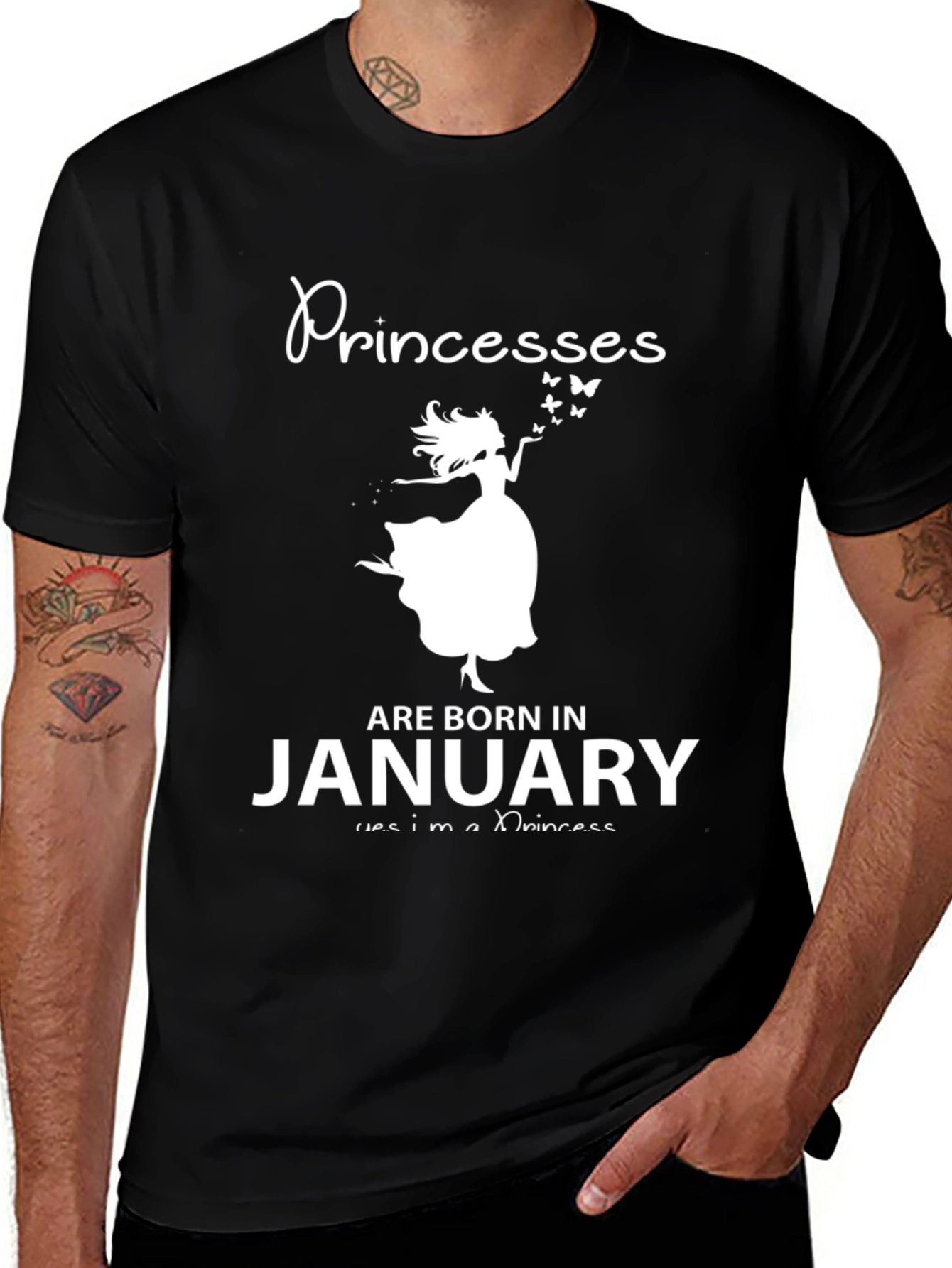 Princesses Are Born In January T-Shirt