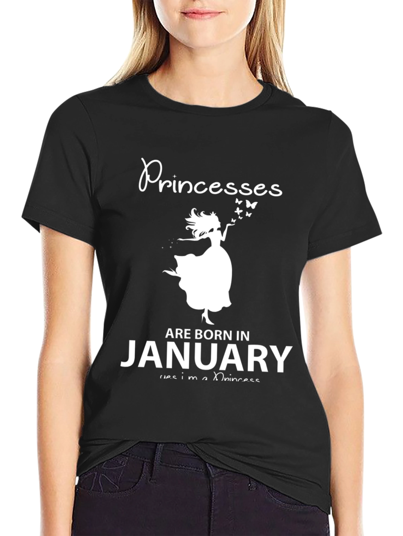 Princesses Are Born In January T-Shirt