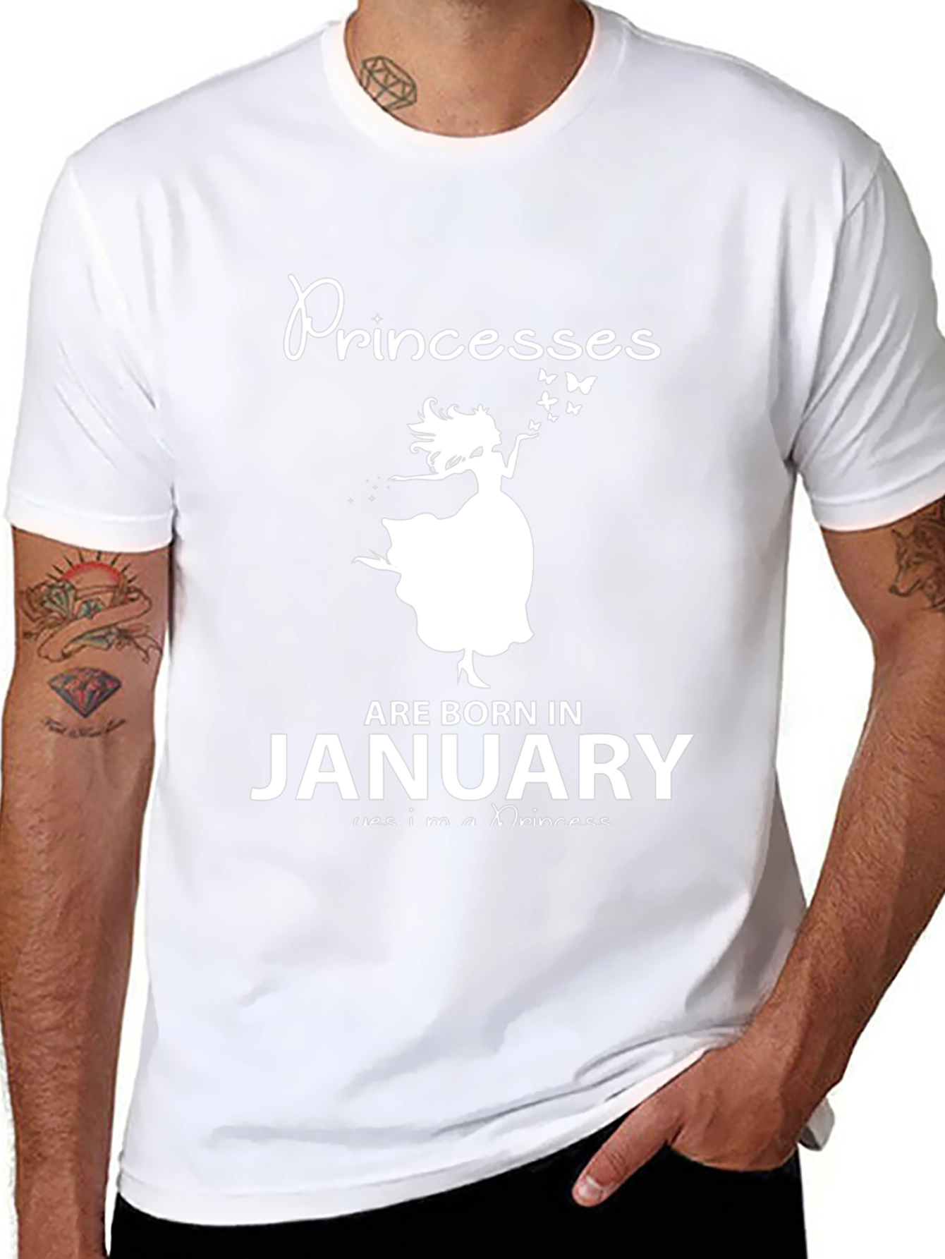 Princesses Are Born In January T-Shirt