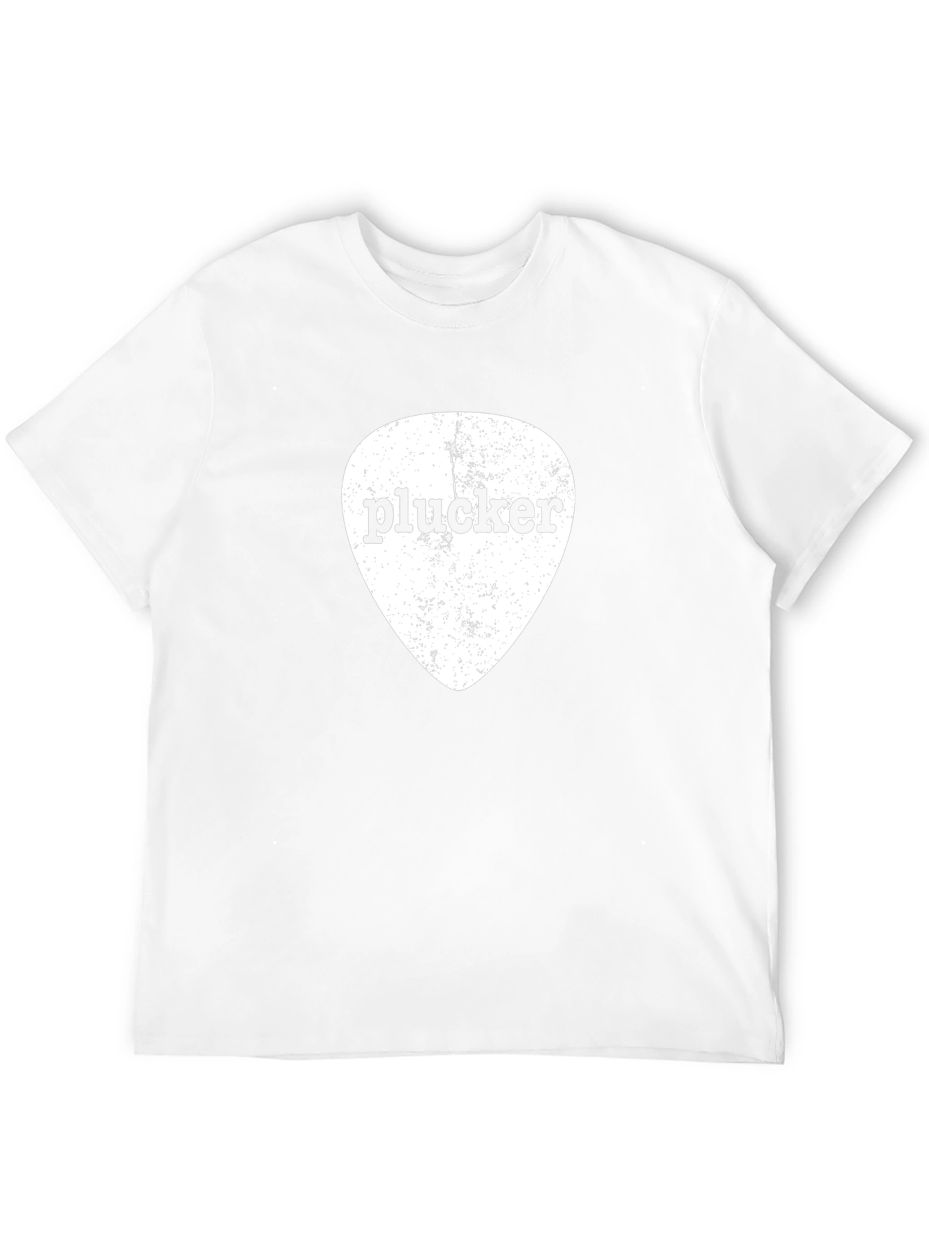 Plucker Guitar Pick Graphic Tee - Black Cotton T-Shirt