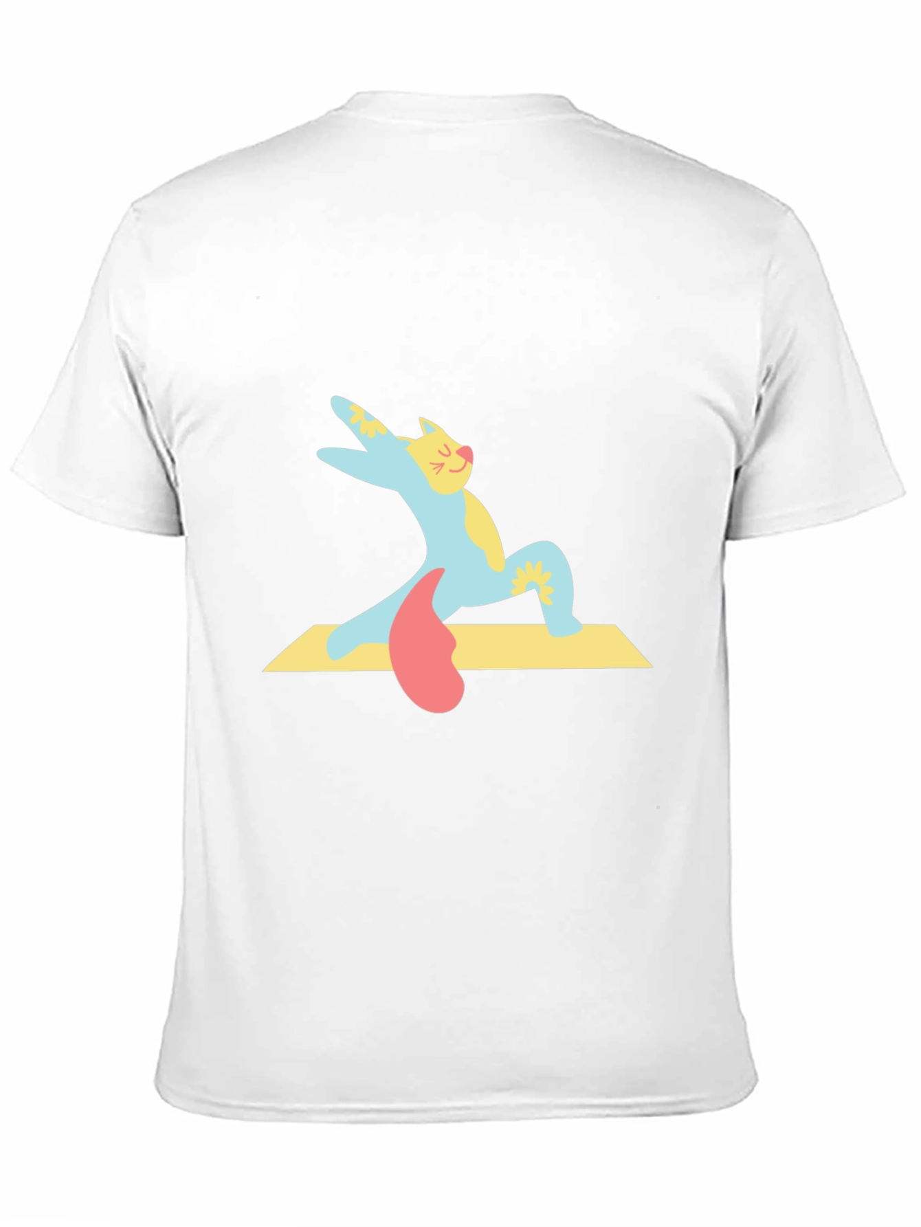 Yoga Cat T-Shirt - Cute Cartoon Kitten Tee