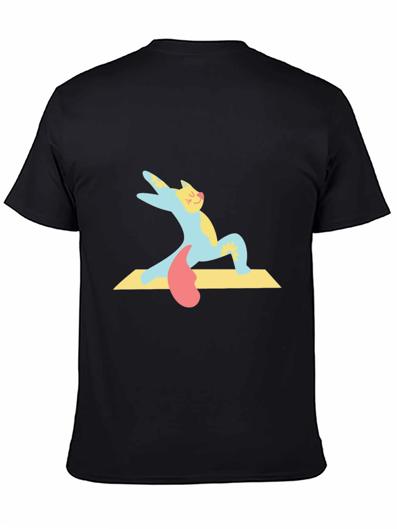 Yoga Cat T-Shirt - Cute Cartoon Kitten Tee