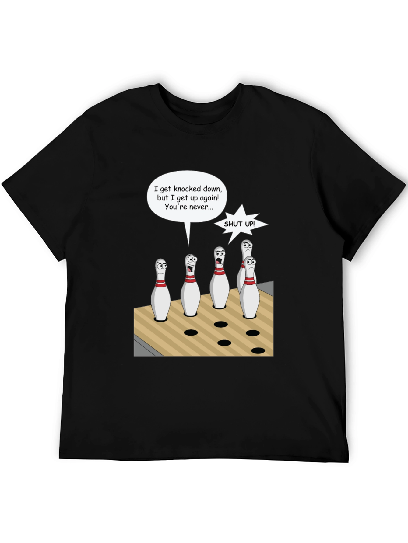 Bowling Pin Cartoon T-Shirt