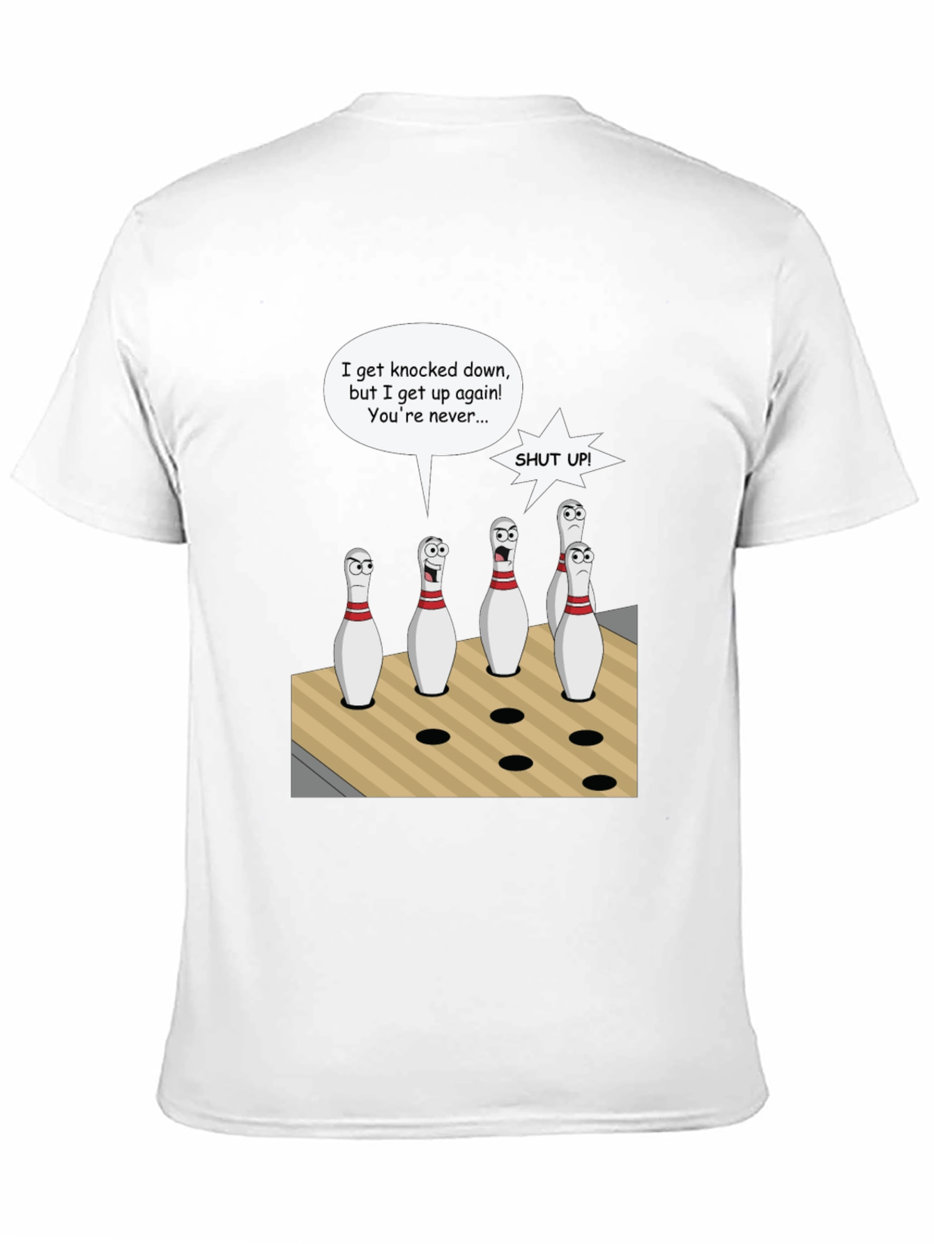 Bowling Pin Cartoon T-Shirt