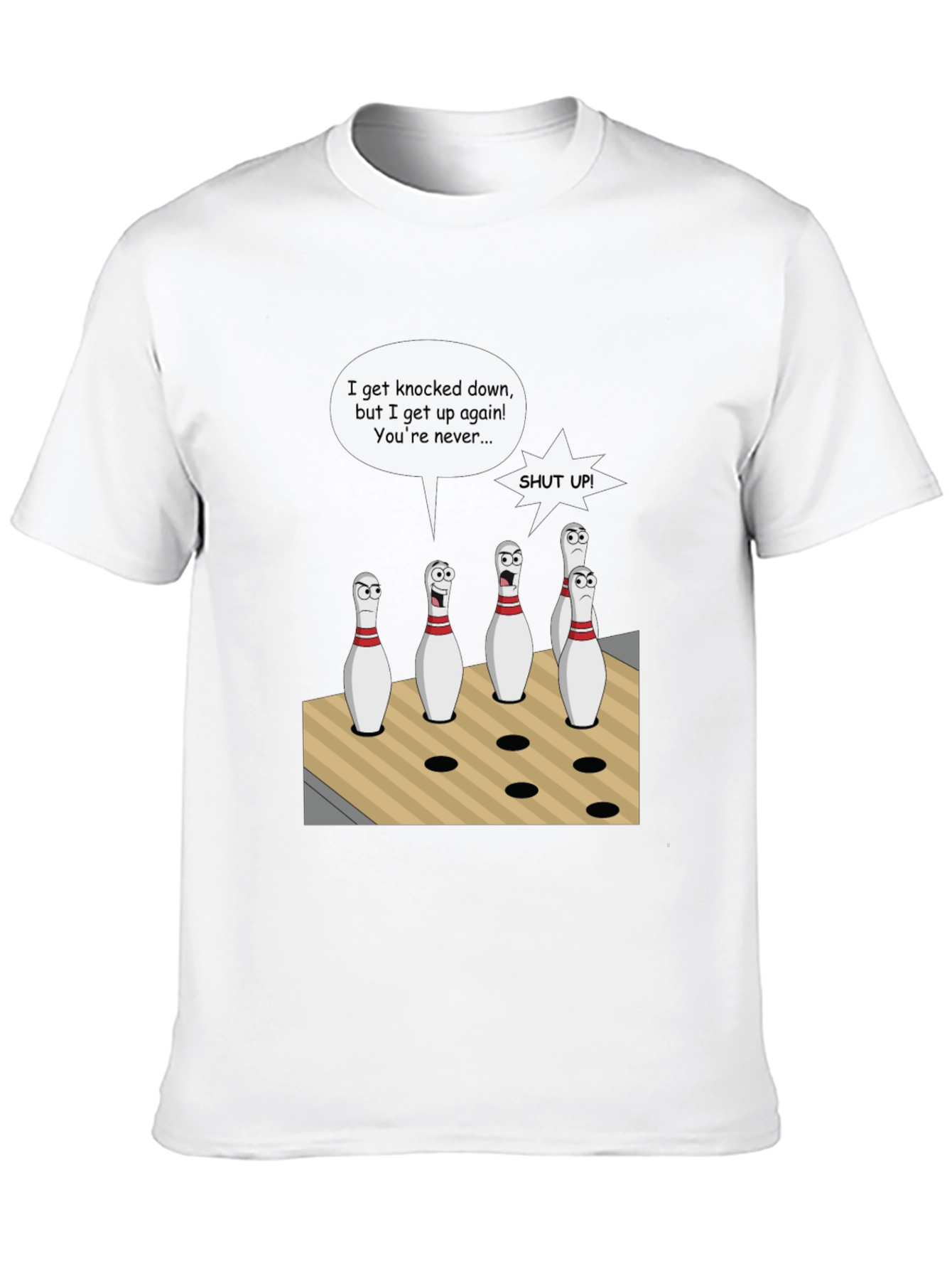 Bowling Pin Cartoon T-Shirt