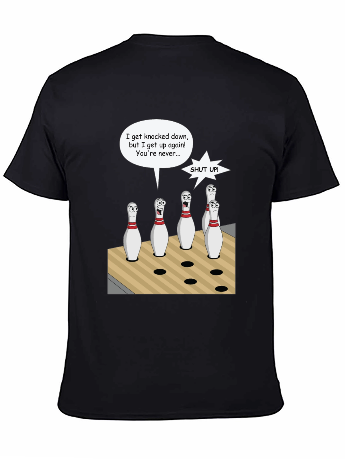 Bowling Pin Cartoon T-Shirt