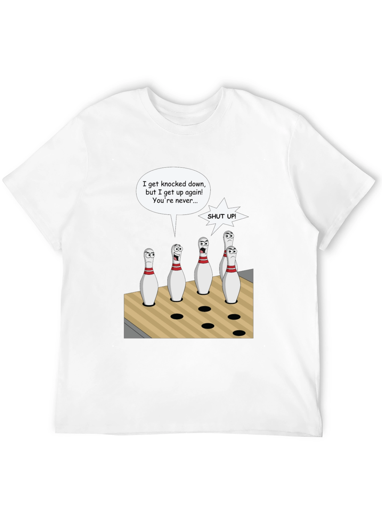 Bowling Pin Cartoon T-Shirt