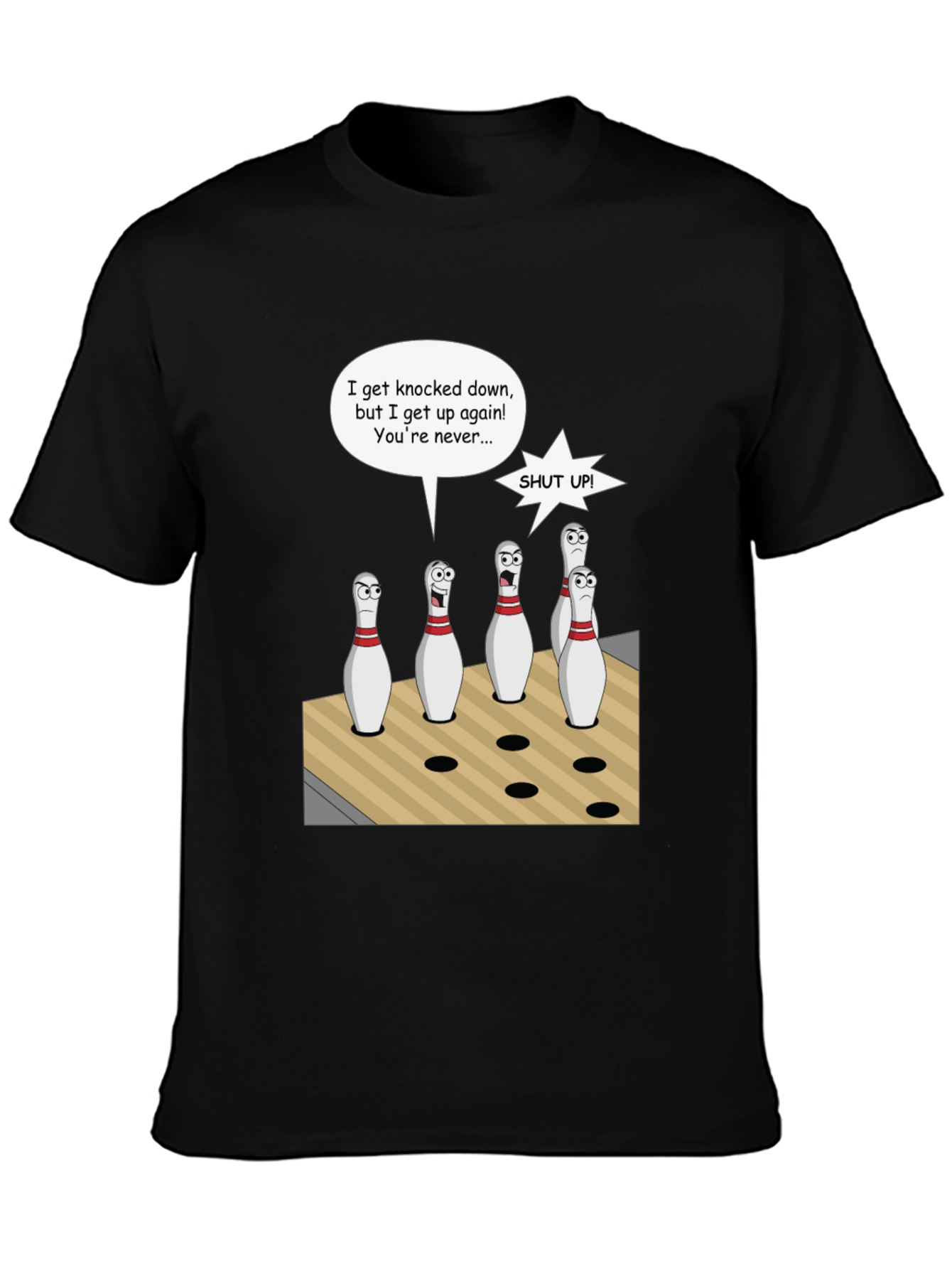 Bowling Pin Cartoon T-Shirt