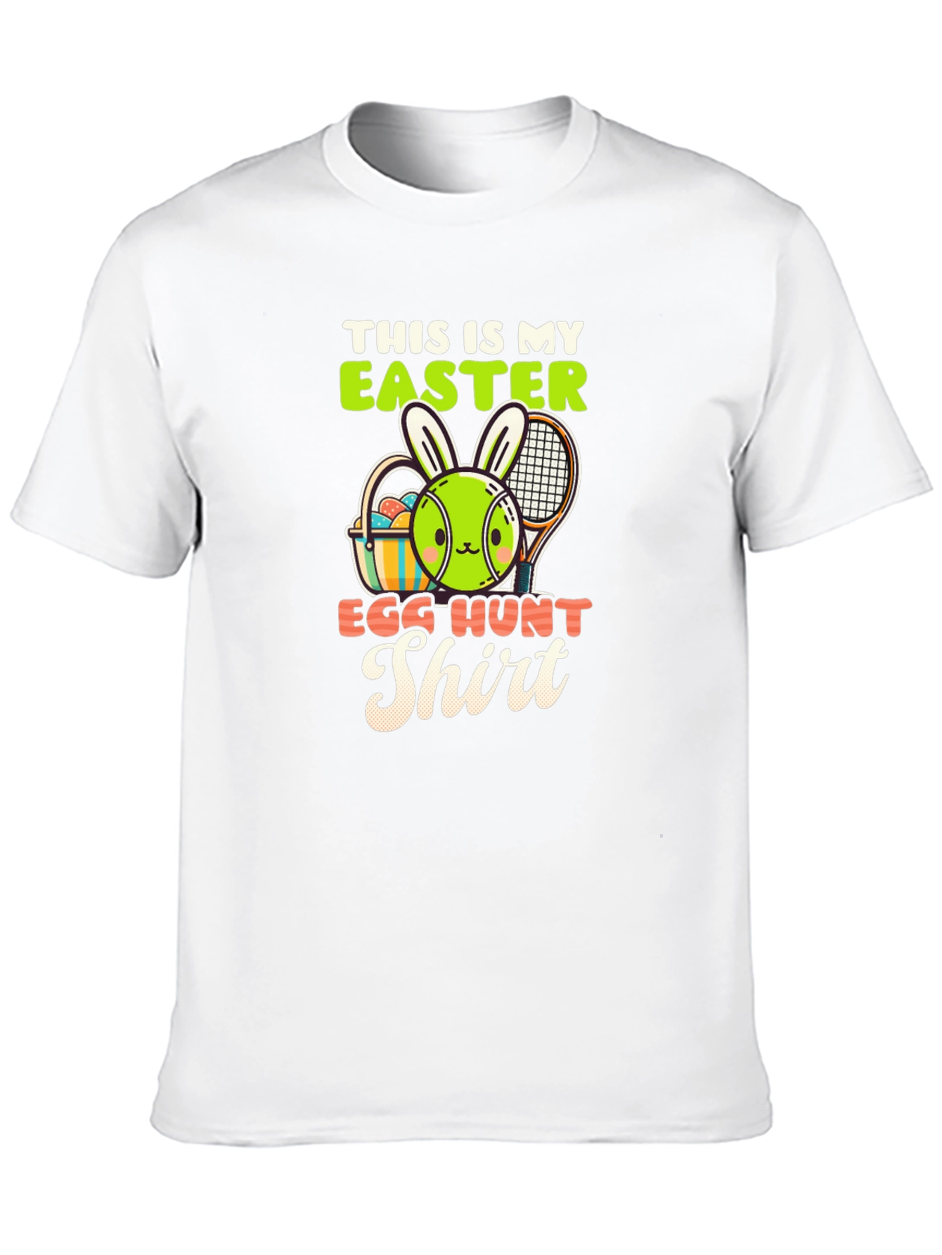 Easter Egg Hunt Shirt - Tennis Bunny