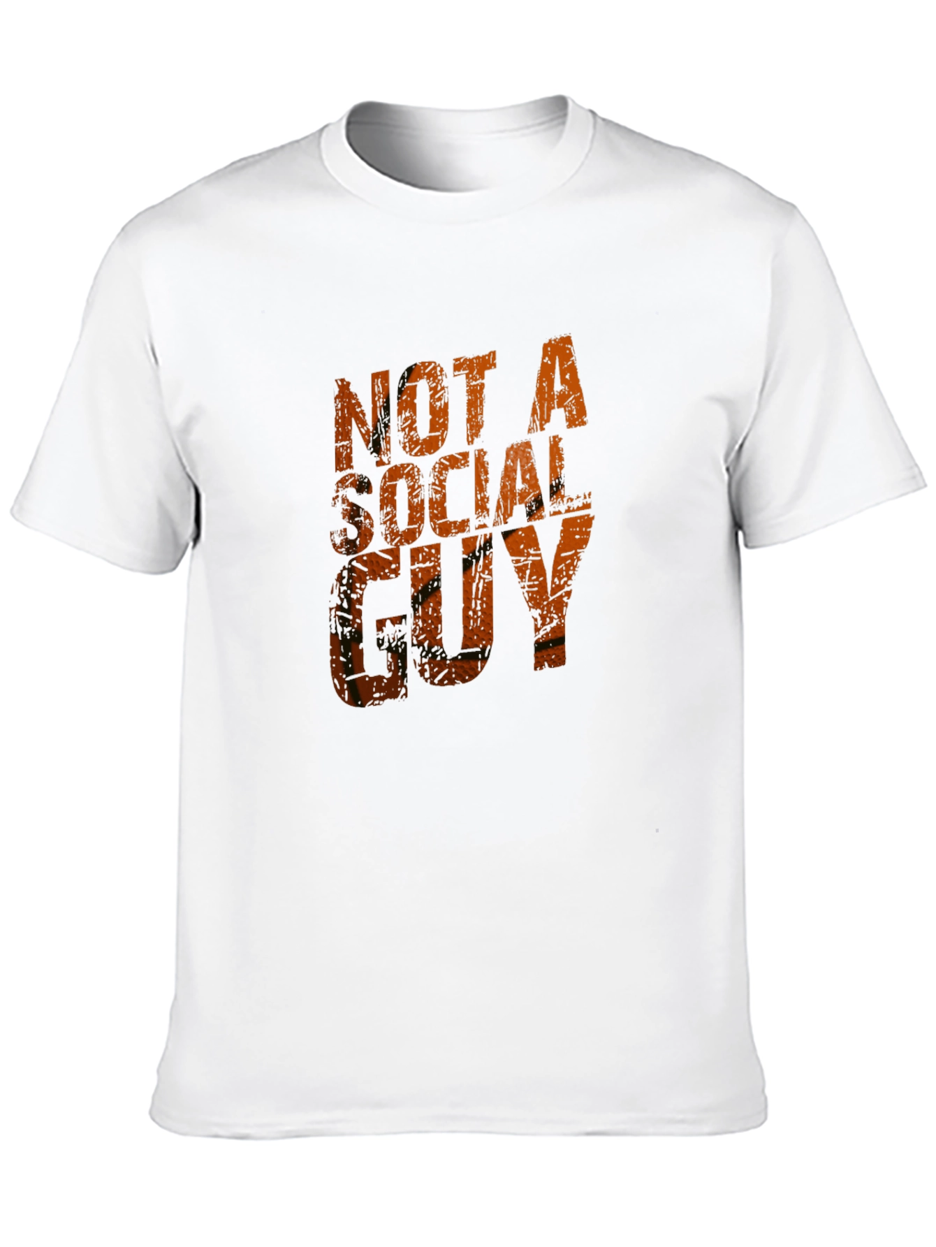 Not A Social Guy Black Graphic Tee
