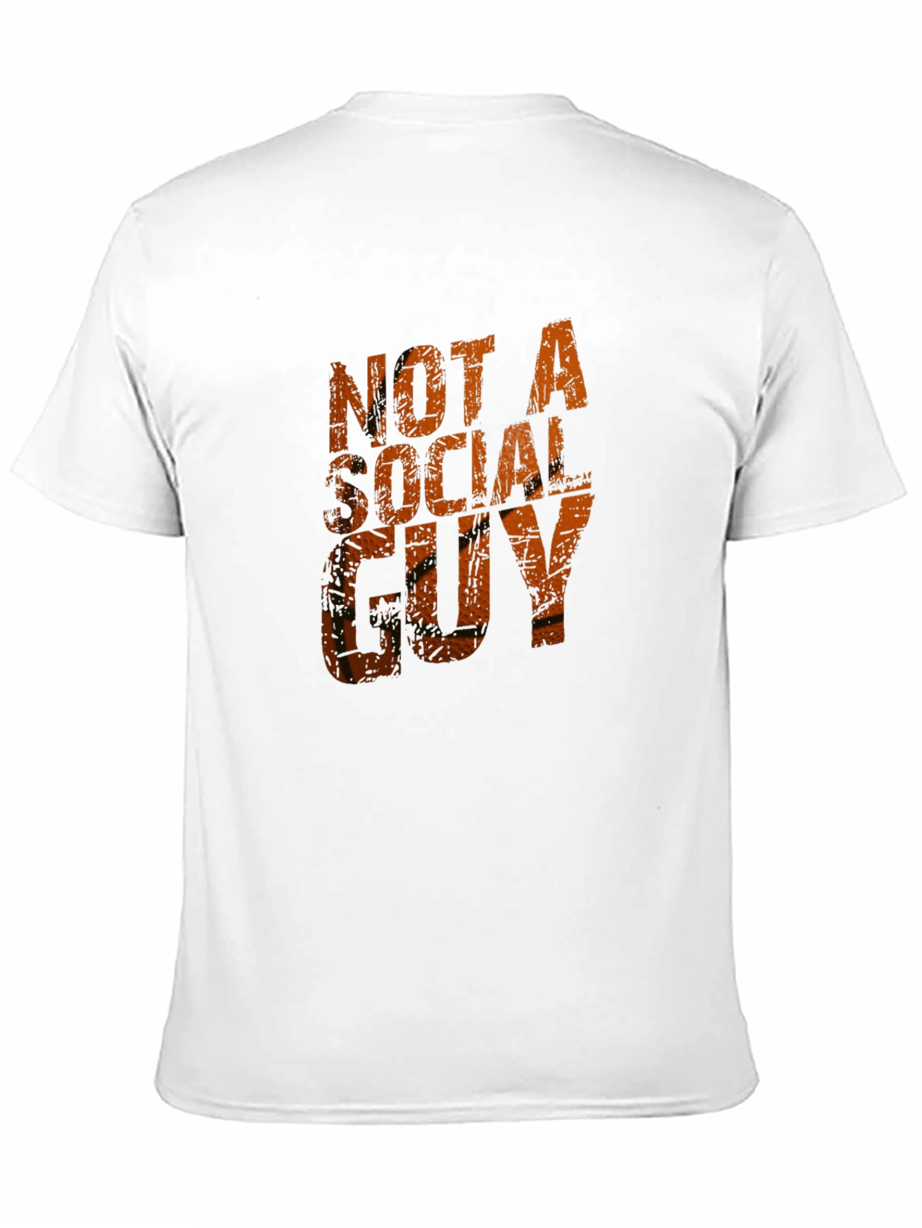Not A Social Guy Black Graphic Tee