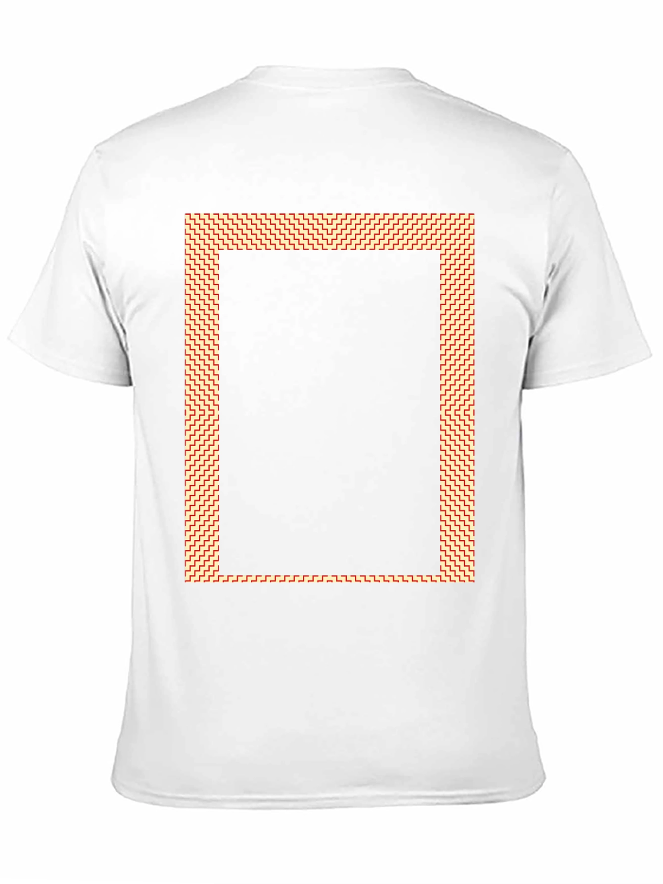 Black Graphic Tee with Rectangle Design