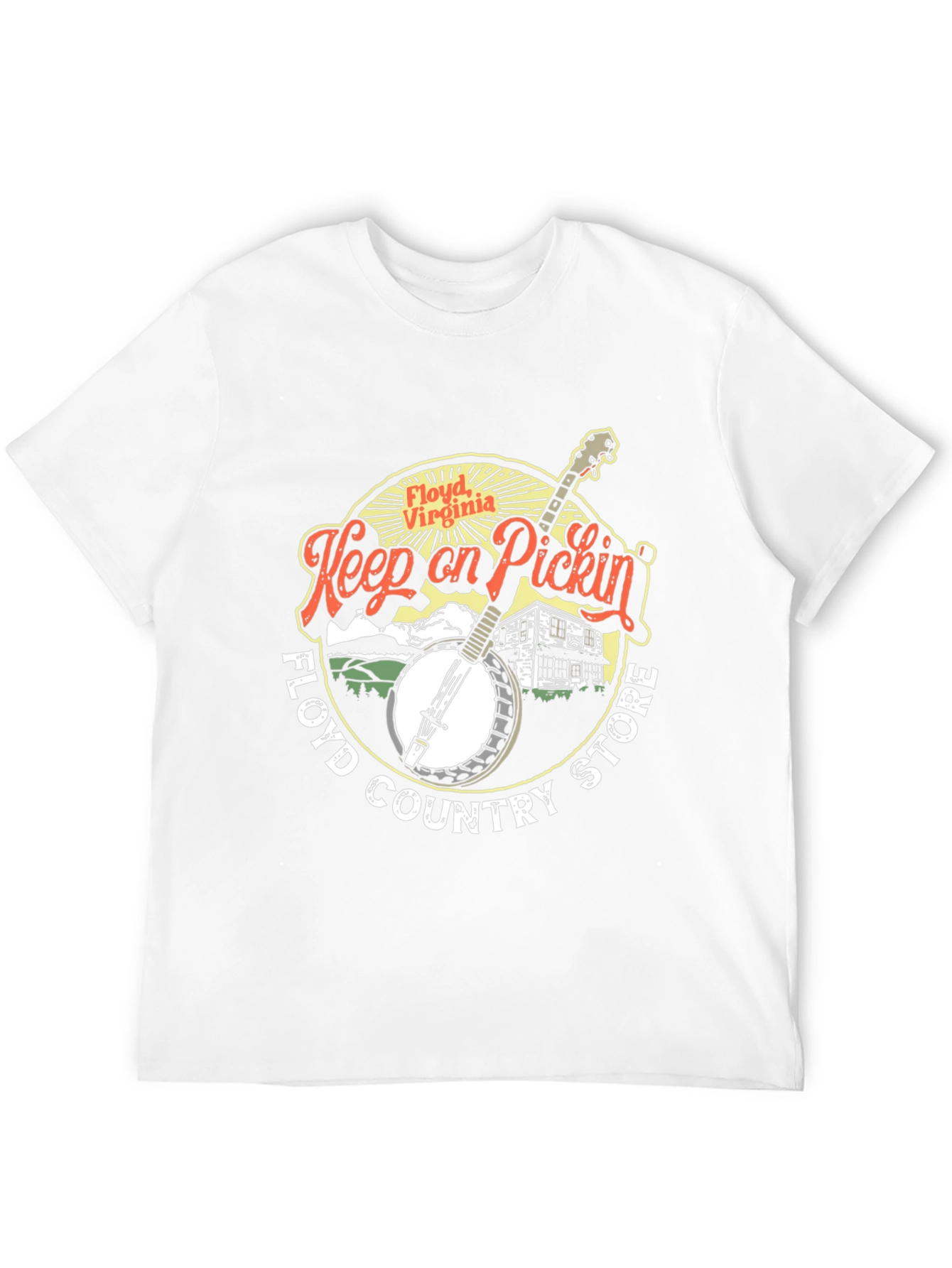 Floyd Virginia Keep on Pickin Black T-Shirt