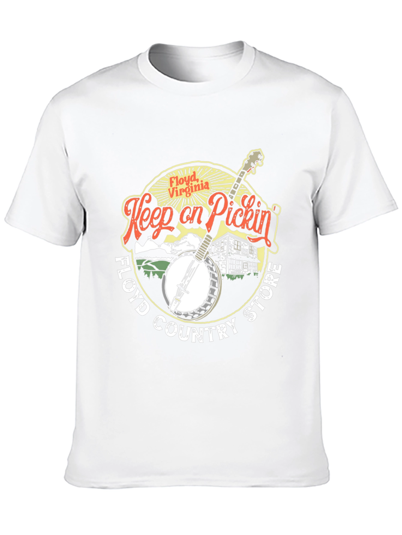 Floyd Virginia Keep on Pickin Black T-Shirt