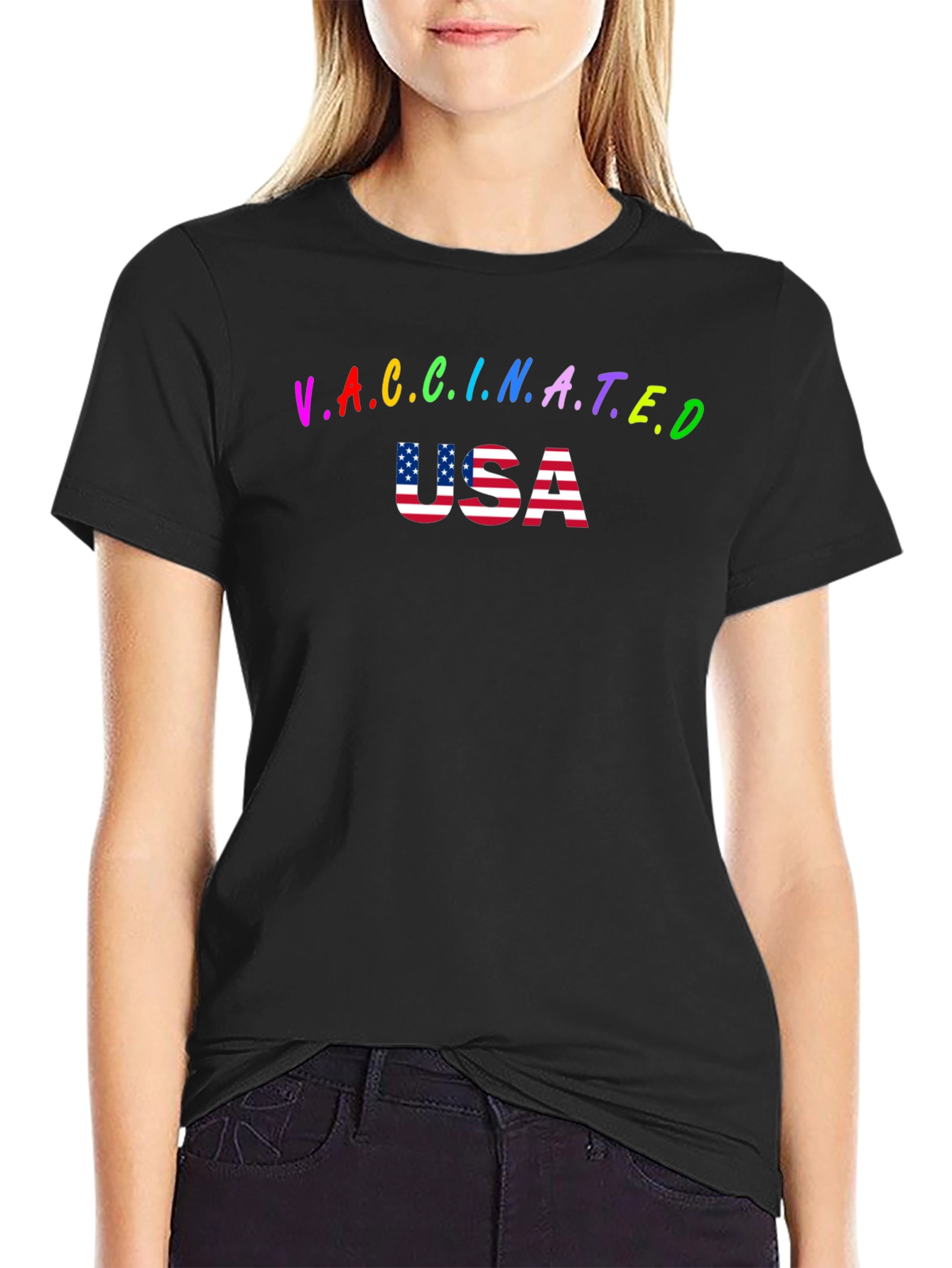 Vaccinated USA Graphic T-Shirt