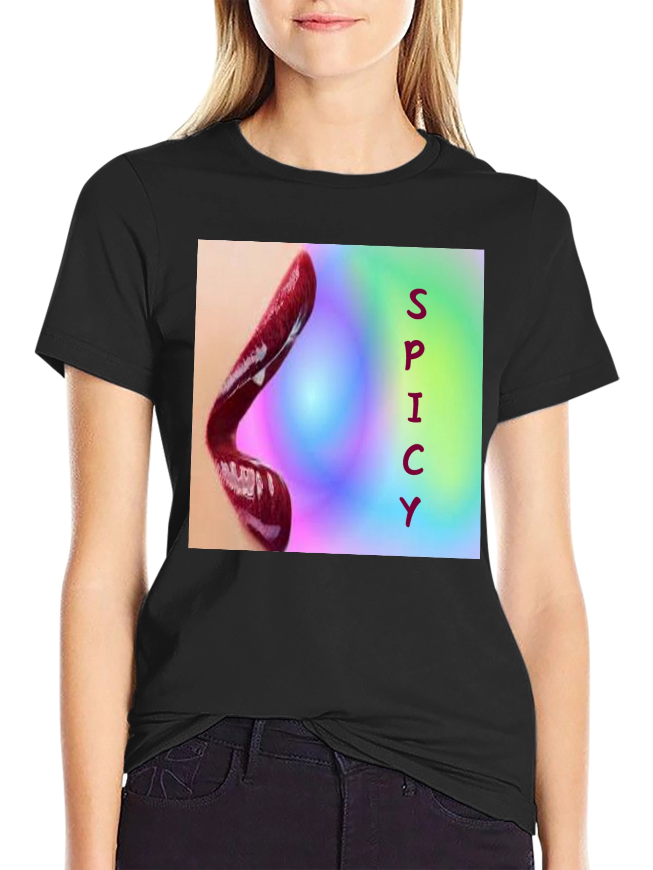 Spicy Lips Graphic Tee - Bold Statement Shirt