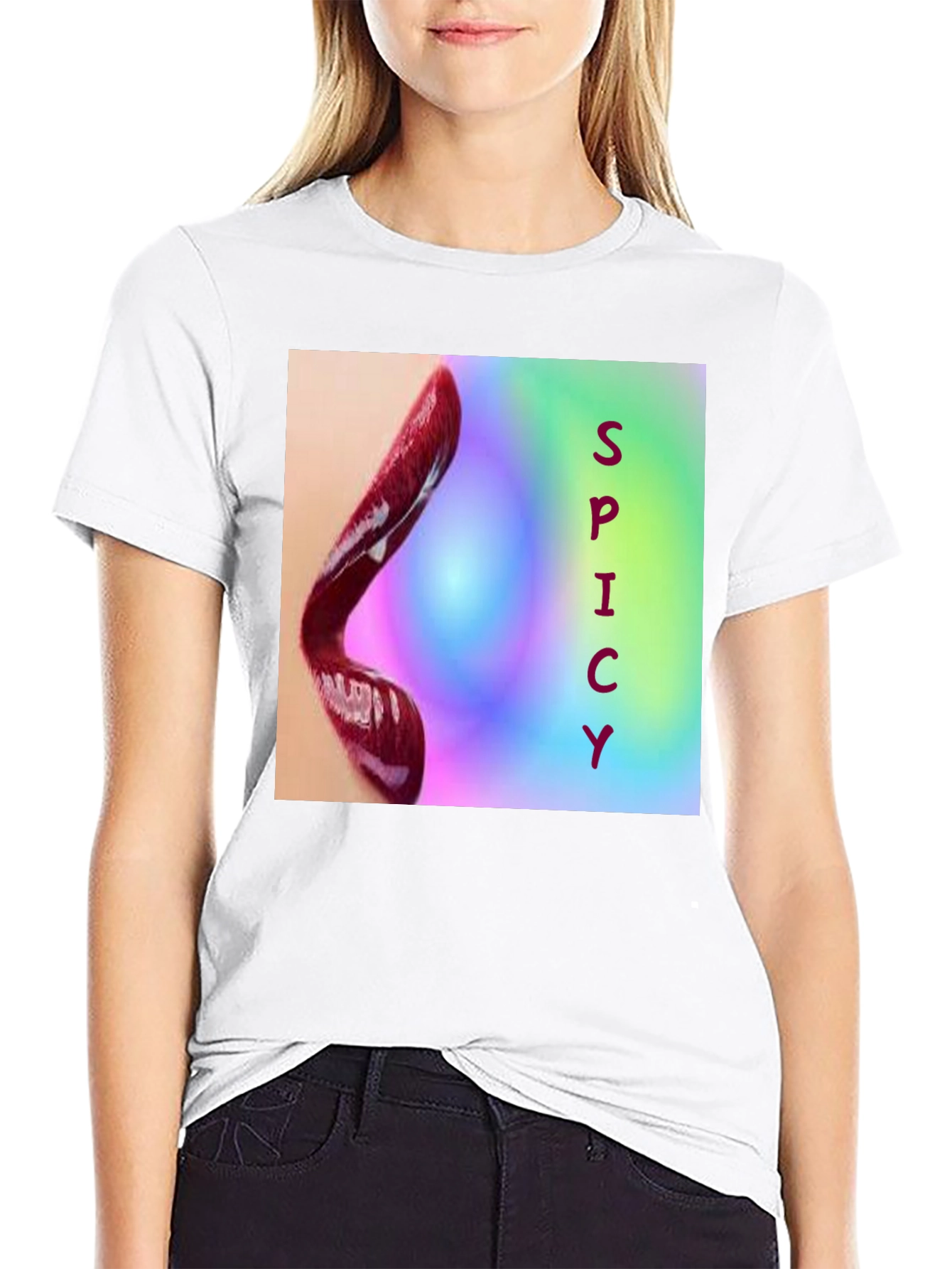 Spicy Lips Graphic Tee - Bold Statement Shirt