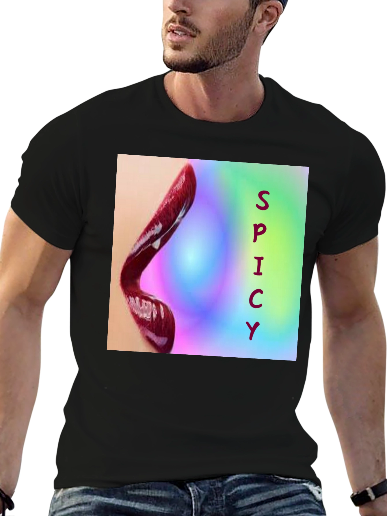 Spicy Lips Graphic Tee - Bold Statement Shirt