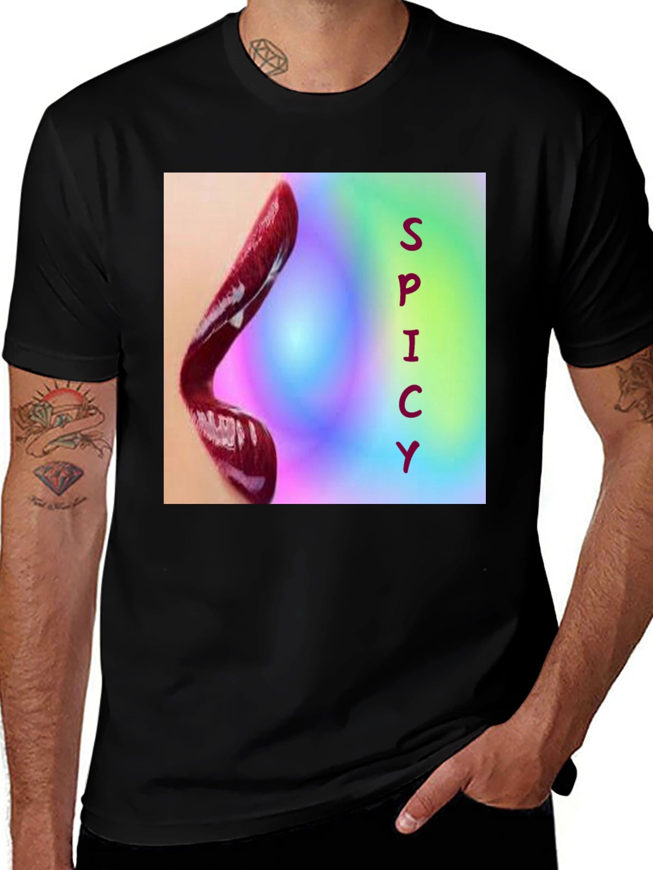 Spicy Lips Graphic Tee - Bold Statement Shirt