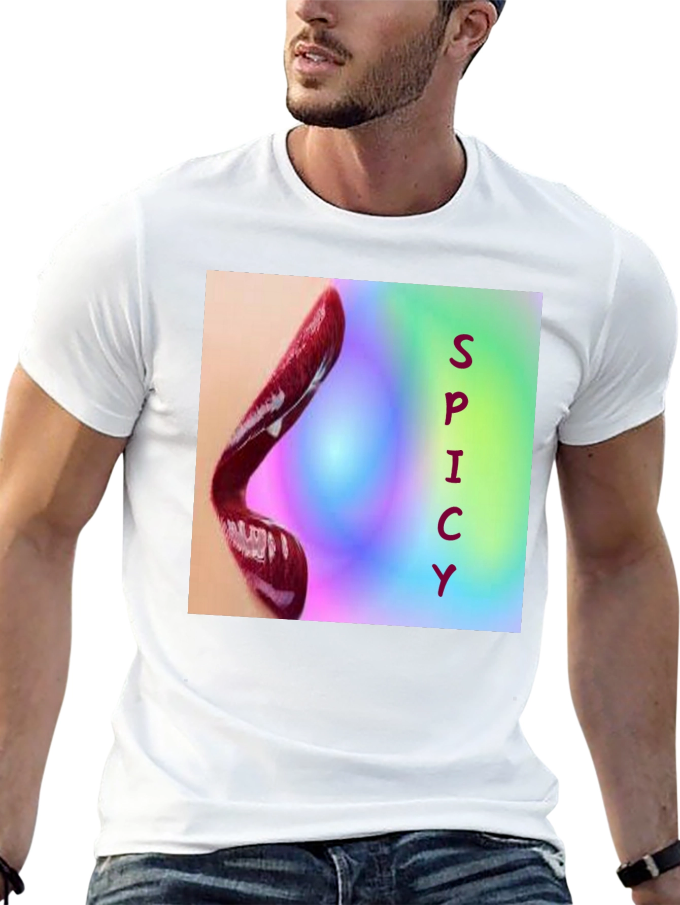 Spicy Lips Graphic Tee - Bold Statement Shirt