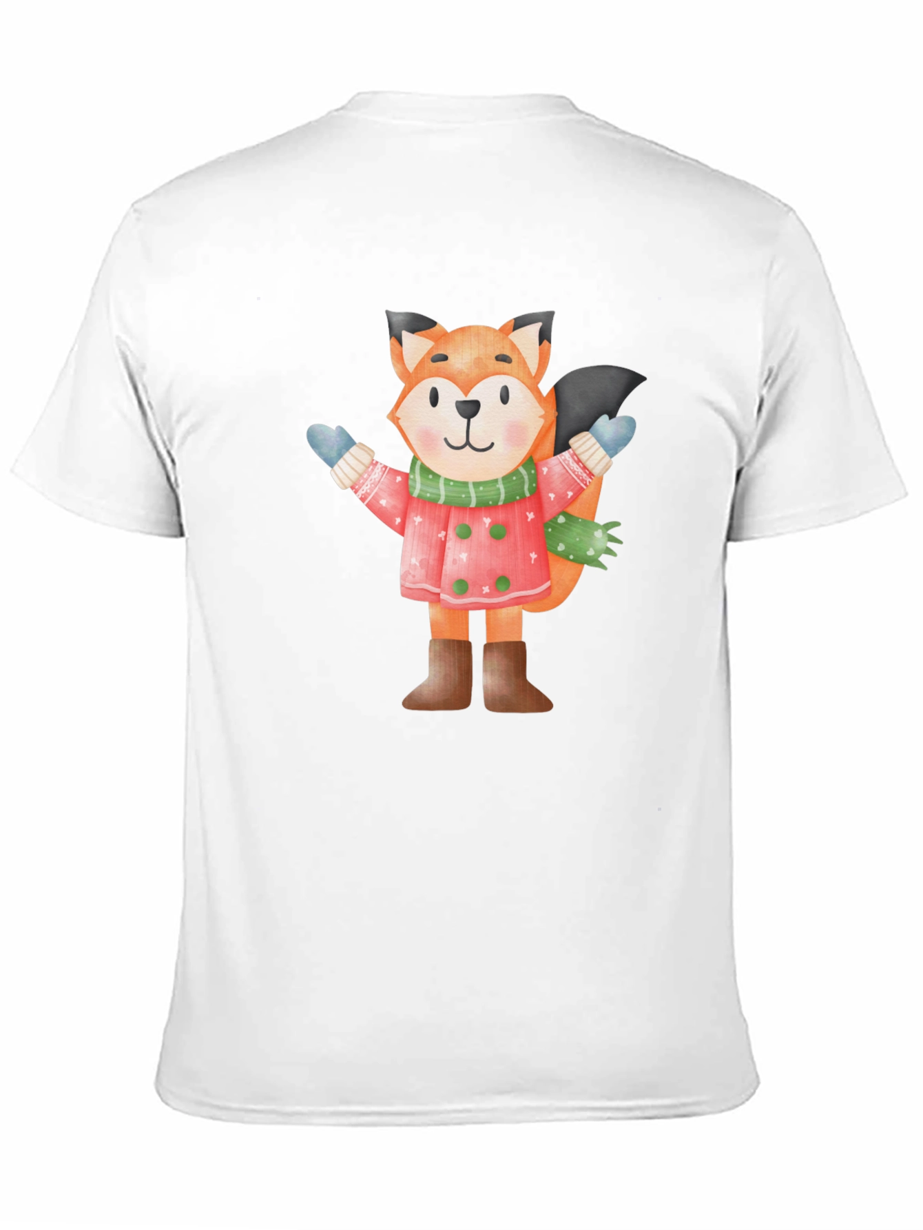 Fox Winter Cartoon T-Shirt